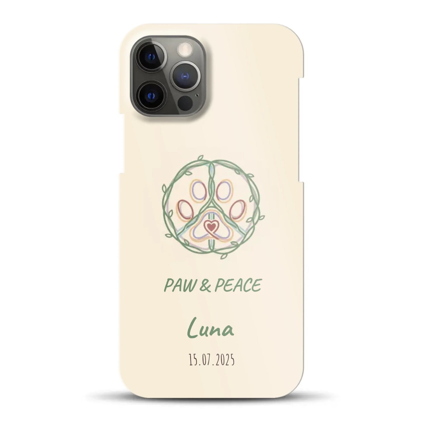 Paw & Peace - funda rígida personalizada para iPhone
