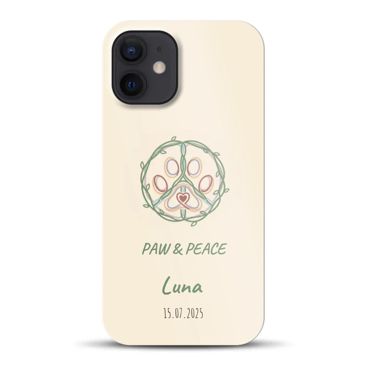 Paw & Peace - funda rígida personalizada para iPhone