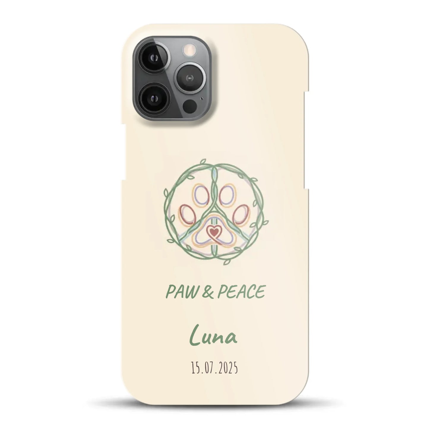 Paw & Peace - funda rígida personalizada para iPhone