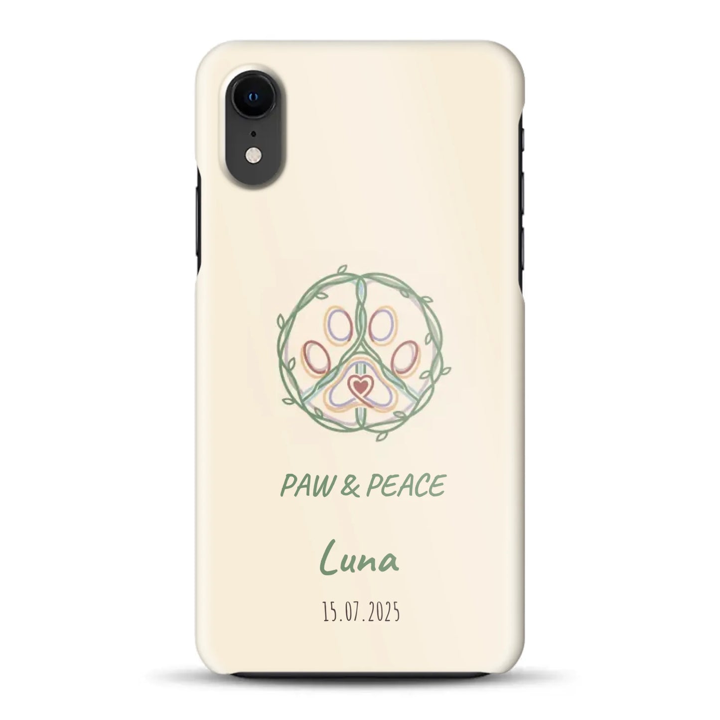 Paw & Peace - funda rígida personalizada para iPhone