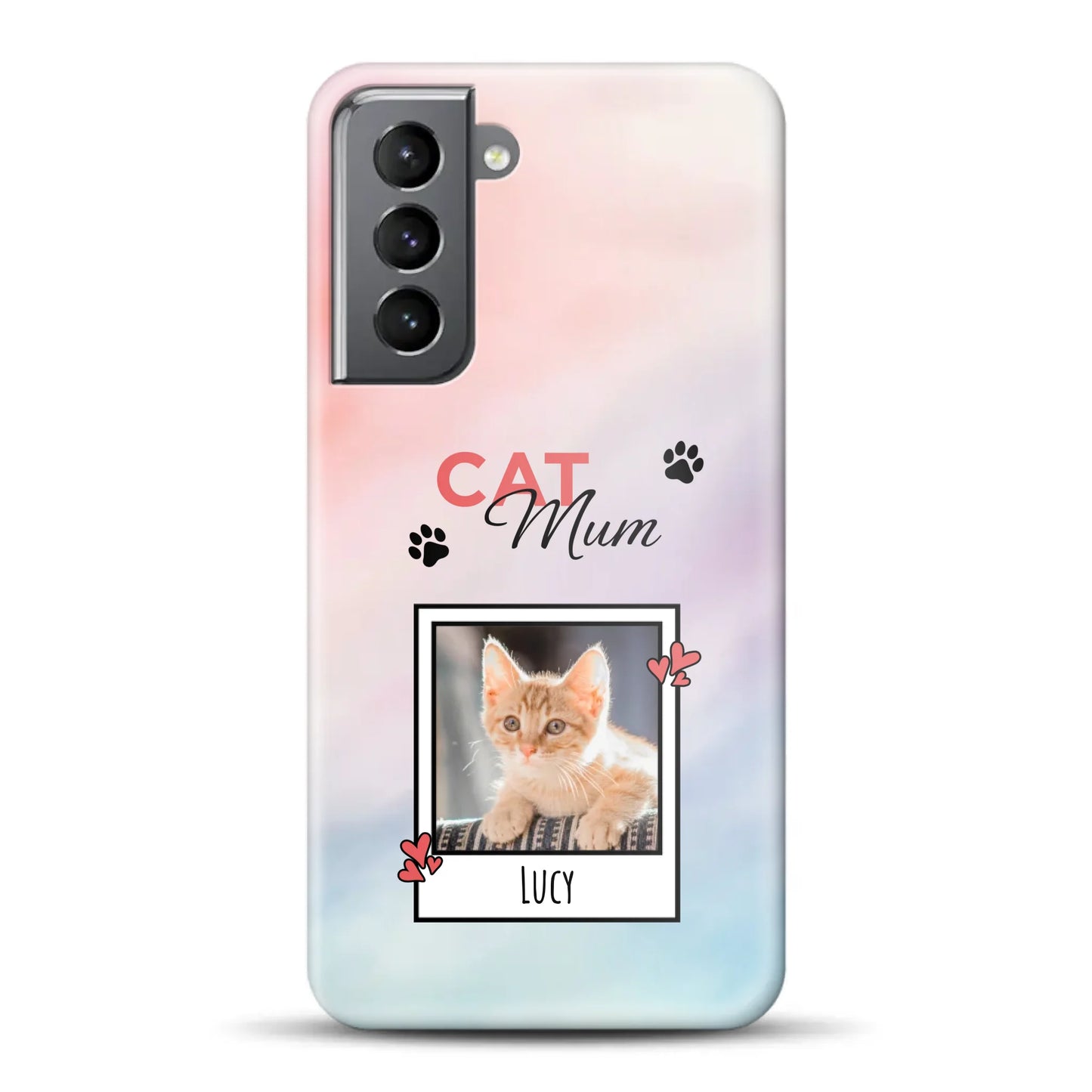 Katzen Mama - Individuelle Hardcase Hülle für Samsung