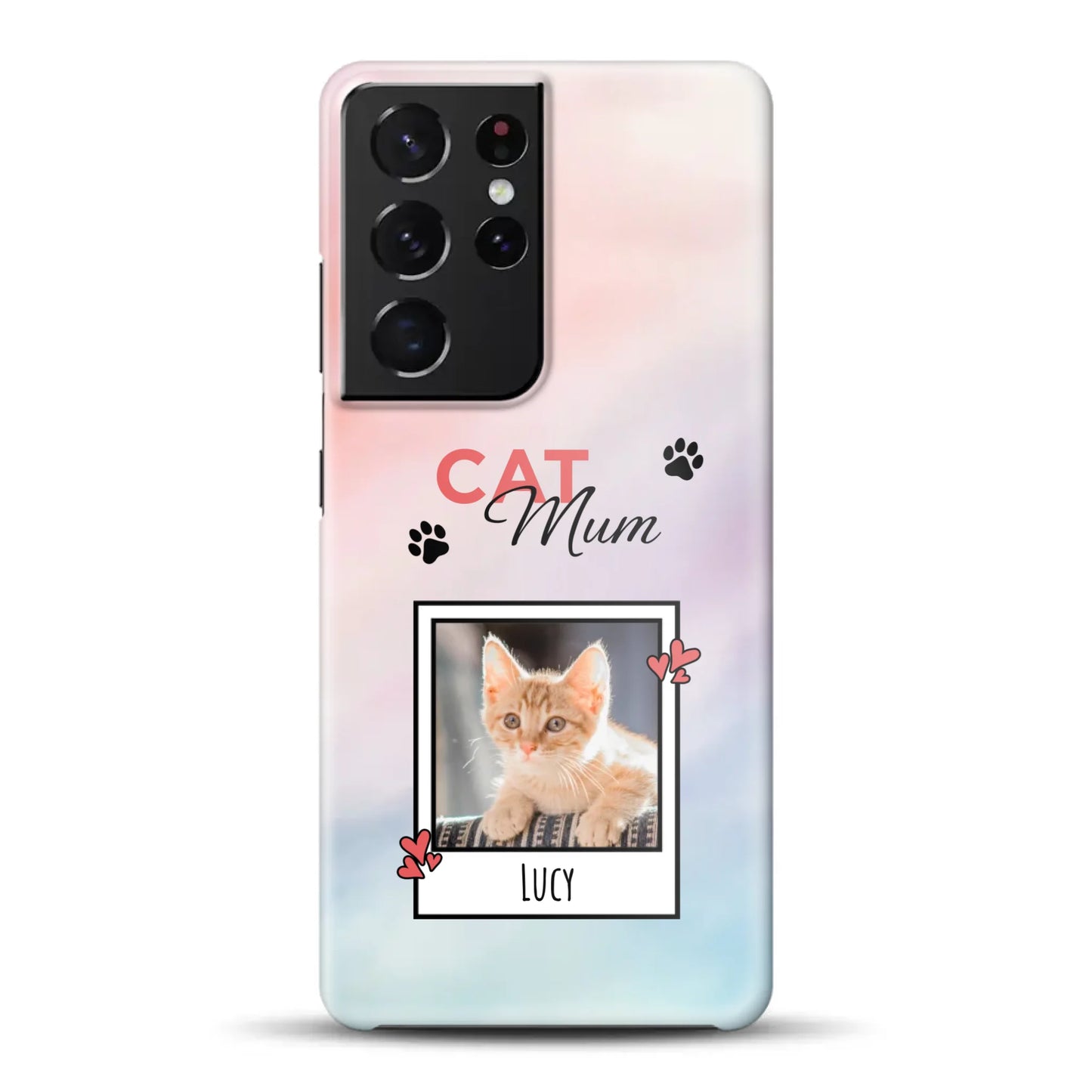 Katzen Mama - Individuelle Hardcase Hülle für Samsung