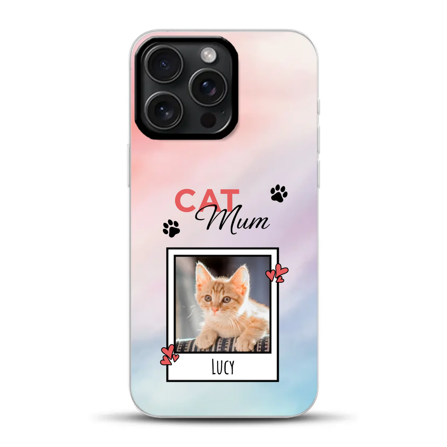 Katzen Mama - Individuelle Hybrid Hülle mit MagSafe