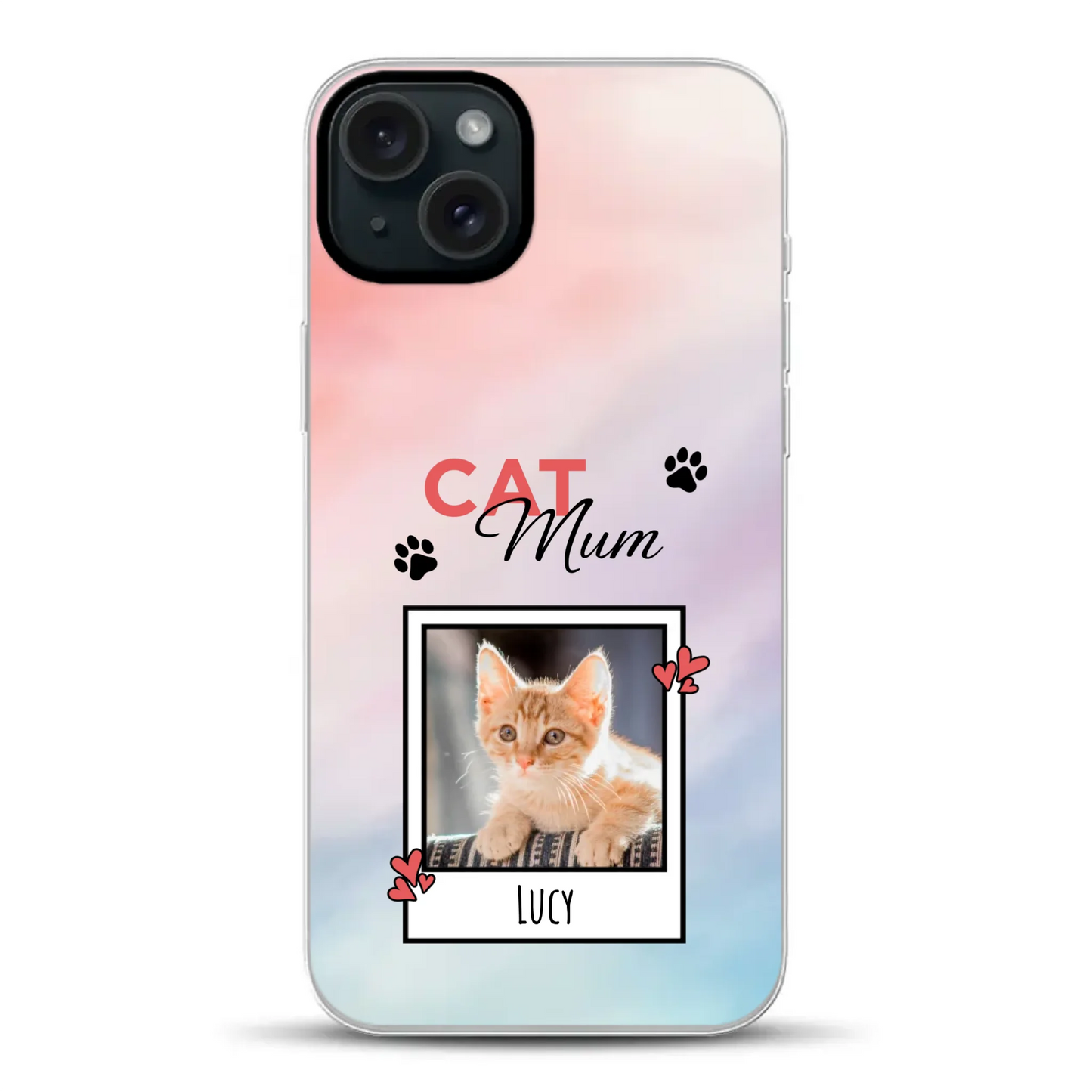 Katzen Mama - Individuelle Hybrid Hülle mit MagSafe
