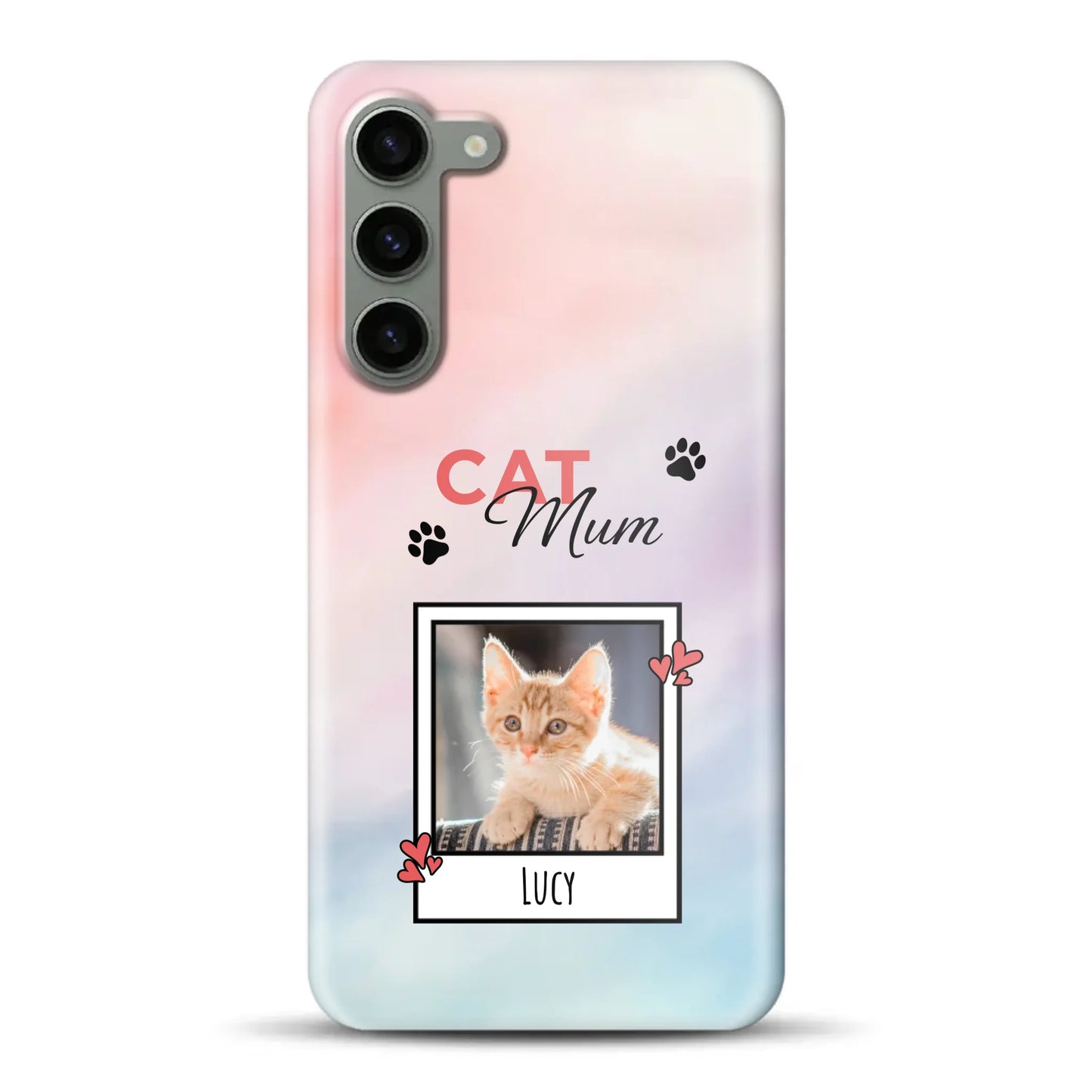 Katzen Mama - Individuelle Hardcase Hülle für Samsung