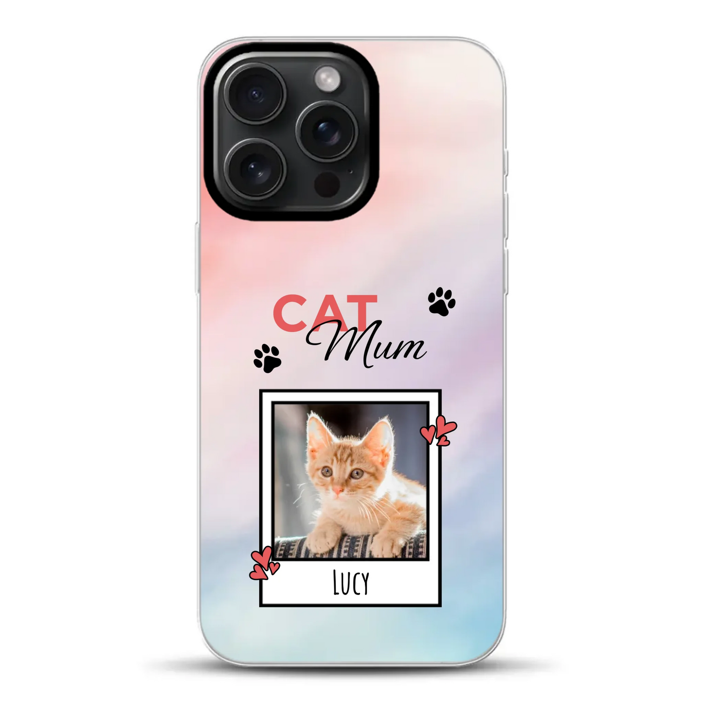 Katzen Mama - Individuelle Hybrid Hülle mit MagSafe