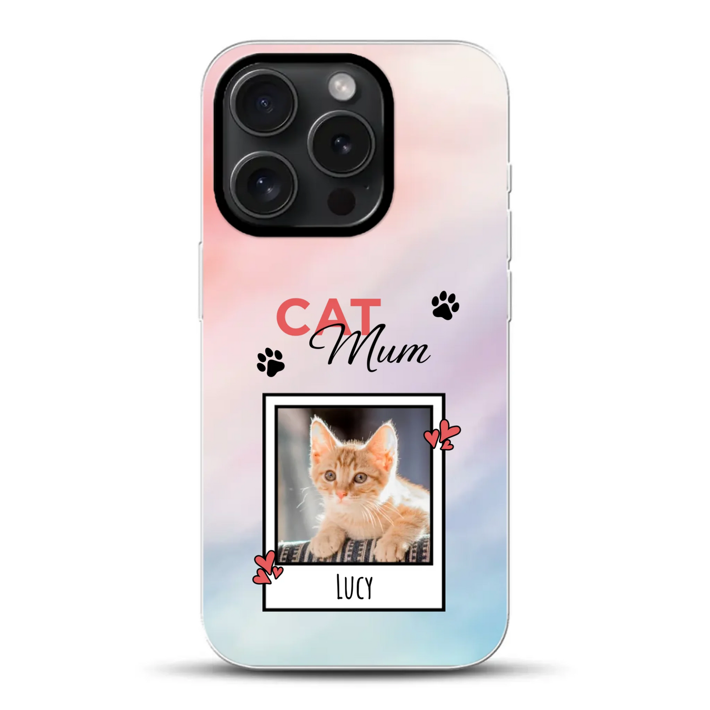 Katzen Mama - Individuelle Hybrid Hülle mit MagSafe