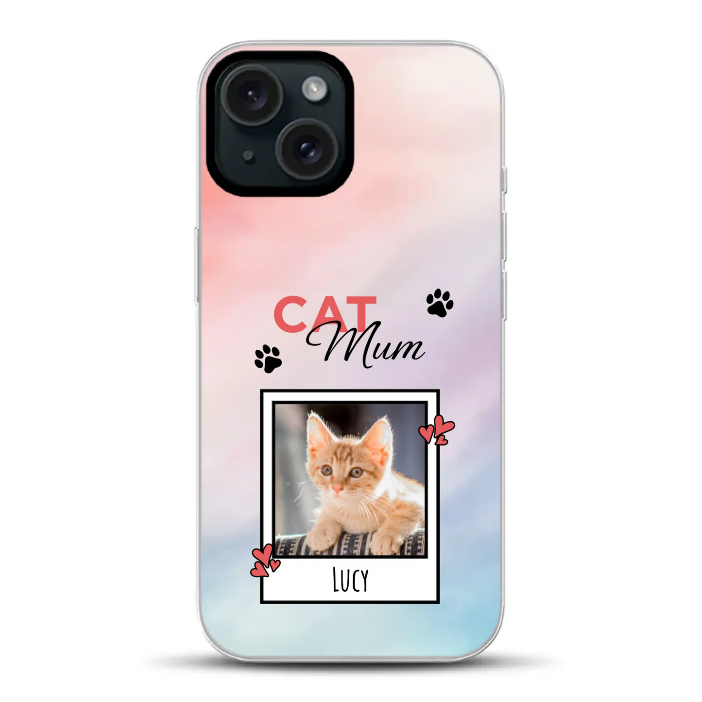 Katzen Mama - Individuelle Hybrid Hülle mit MagSafe