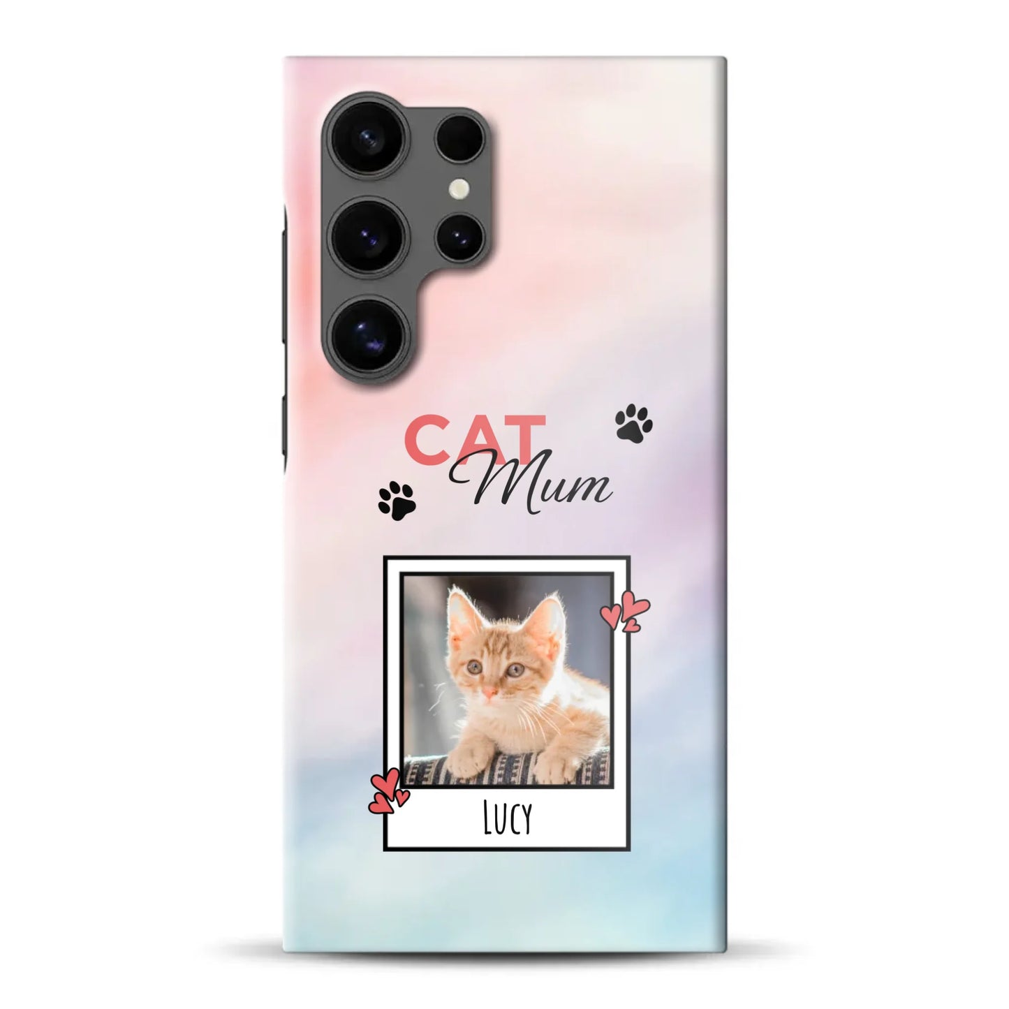 Katzen Mama - Individuelle Hardcase Hülle für Samsung