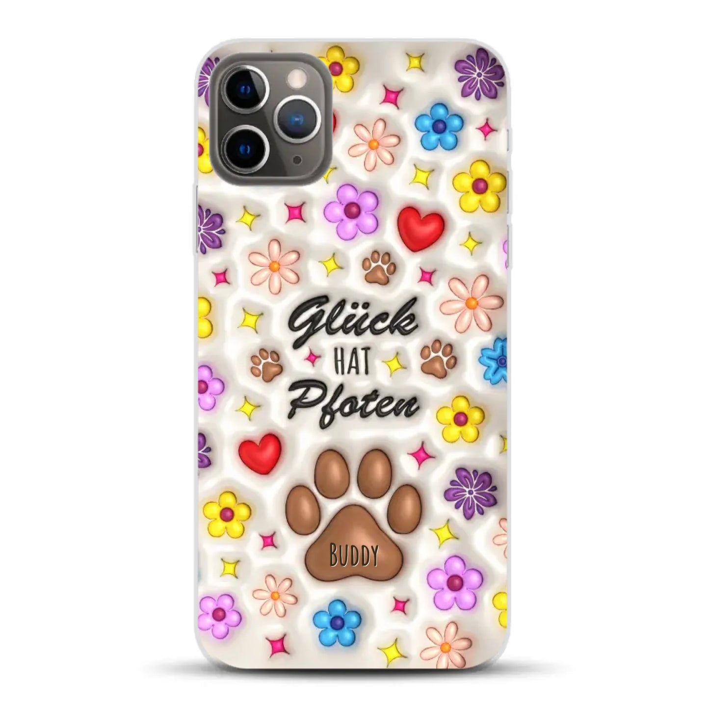 Glück hat Pfoten - Individuelle Handyhülle für iPhone