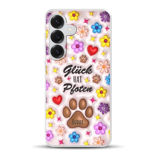 Glück hat Pfoten - Individuelle Handyhülle für Samsung