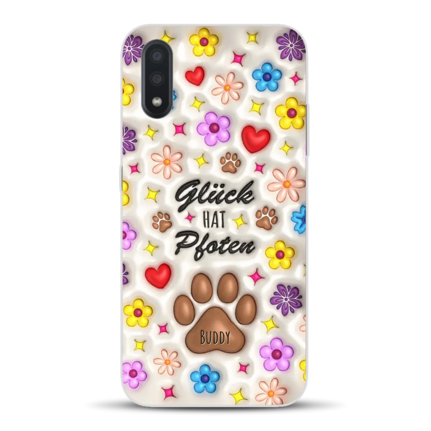 Glück hat Pfoten - Individuelle Handyhülle für Samsung