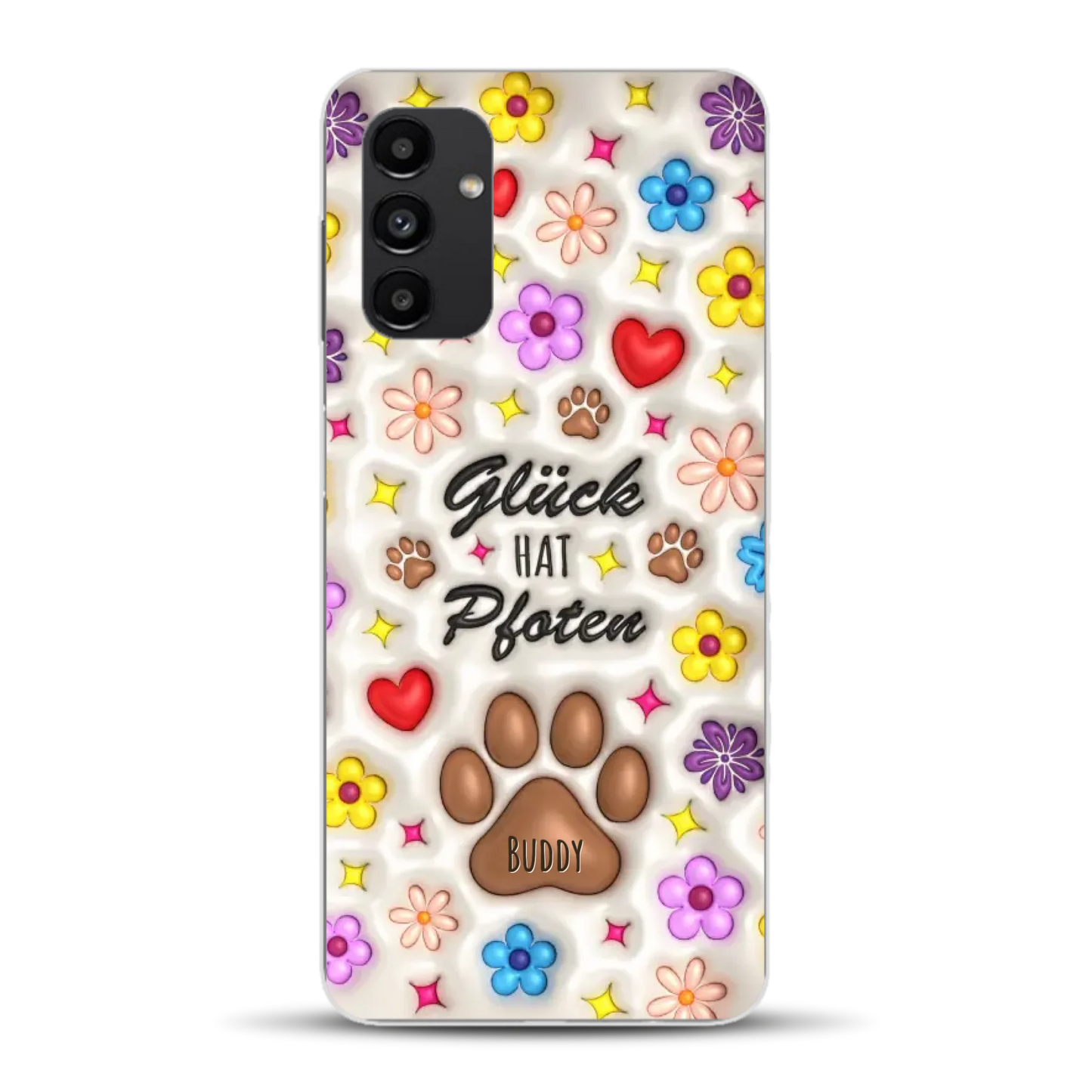 Glück hat Pfoten - Individuelle Handyhülle für Samsung