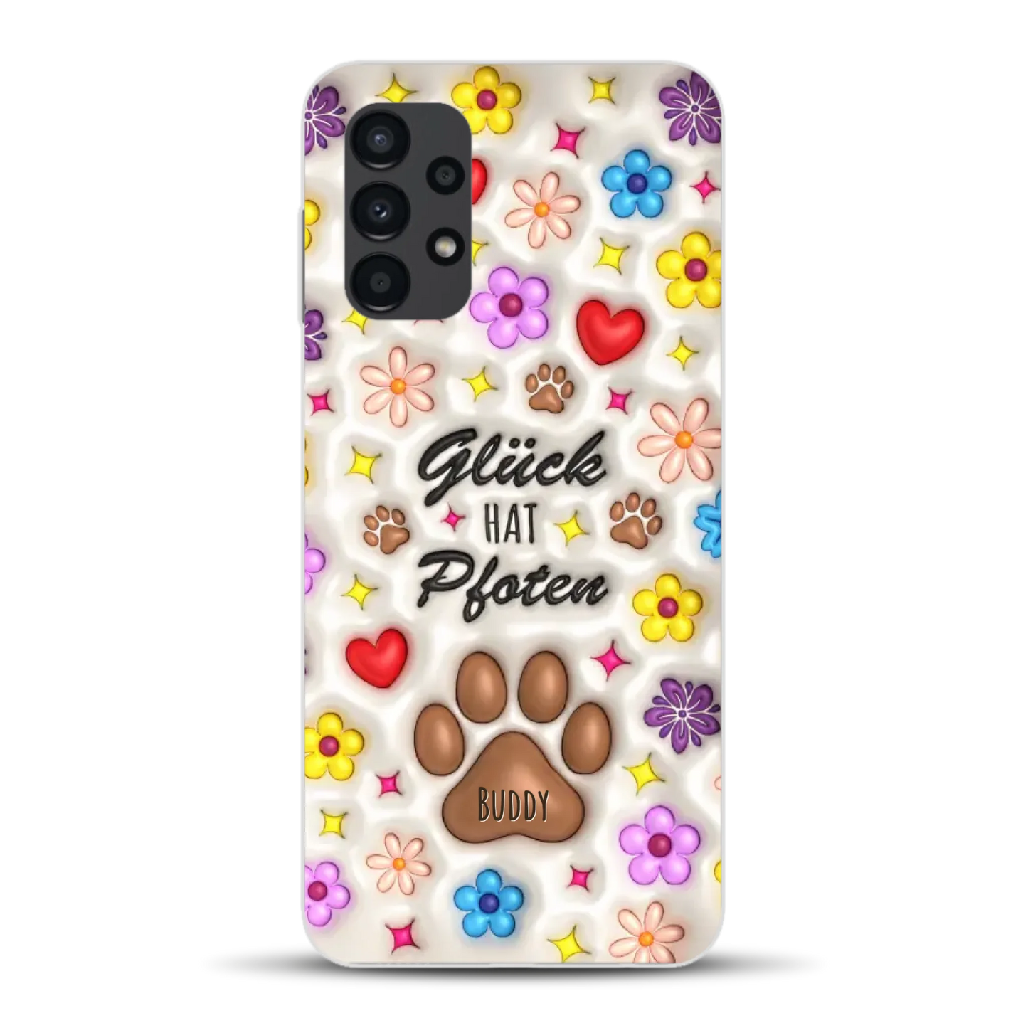 Glück hat Pfoten - Individuelle Handyhülle für Samsung