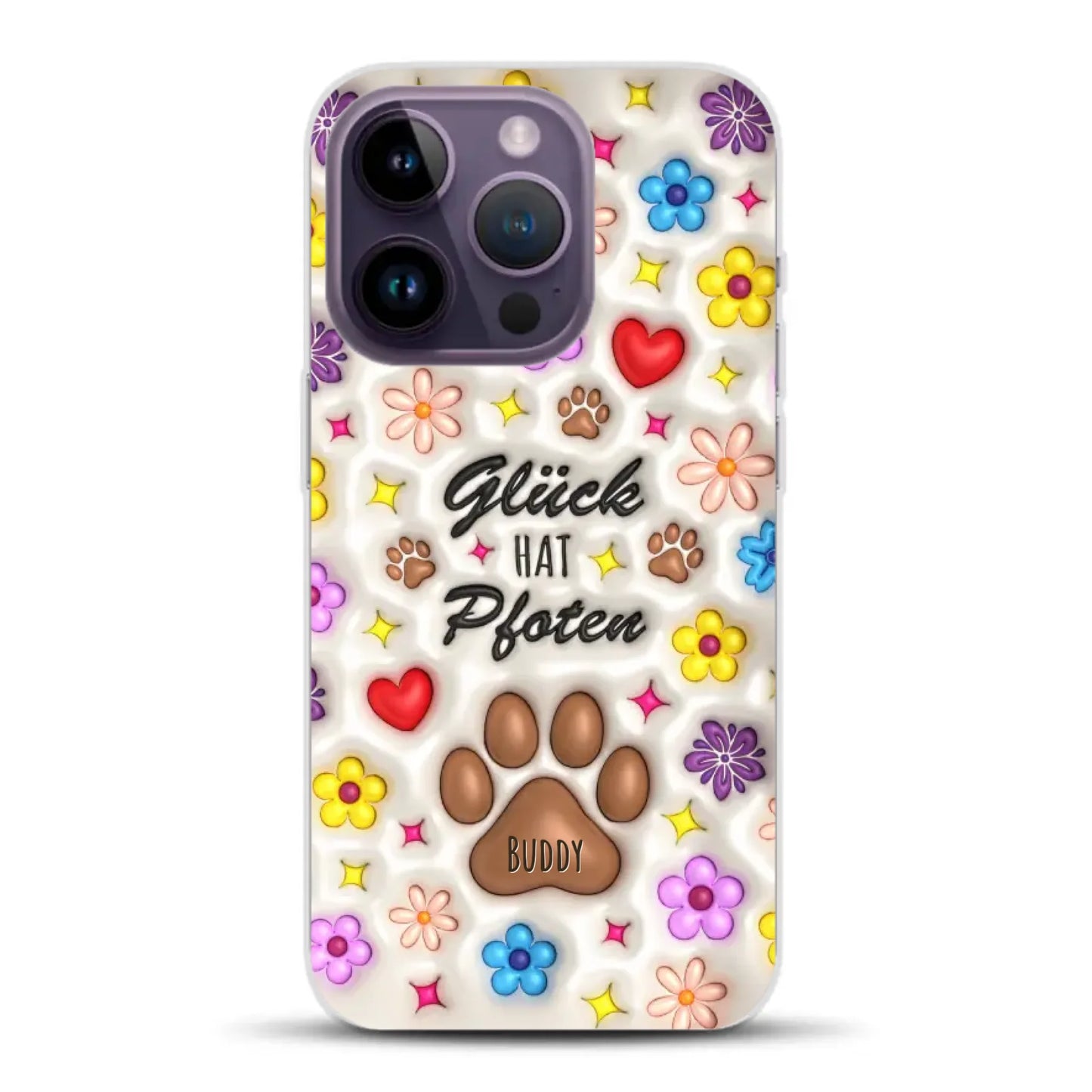 Glück hat Pfoten - Individuelle Handyhülle für iPhone