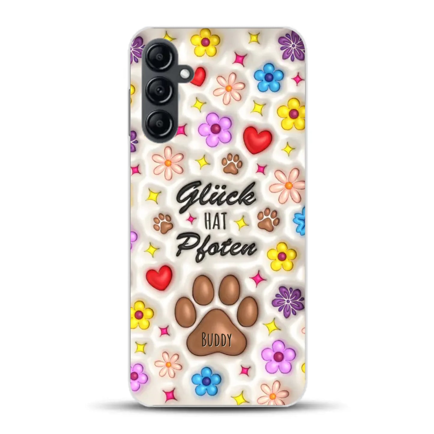 Glück hat Pfoten - Individuelle Handyhülle für Samsung