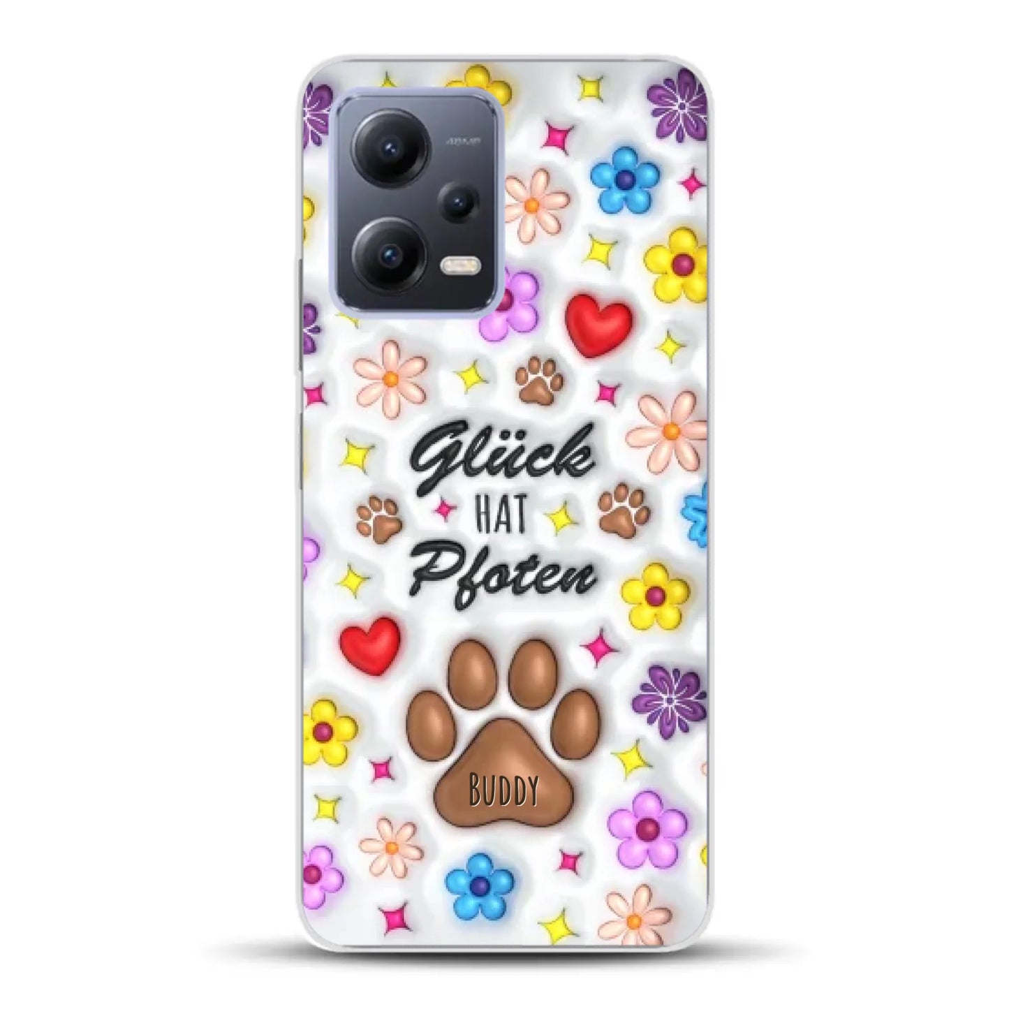 Glück hat Pfoten - Individuelle Handyhülle für Xiaomi