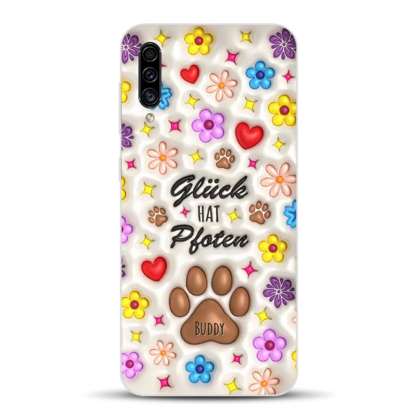 Glück hat Pfoten - Individuelle Handyhülle für Samsung