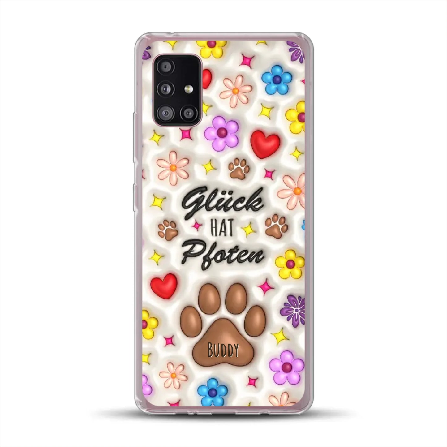 Glück hat Pfoten - Individuelle Handyhülle für Samsung