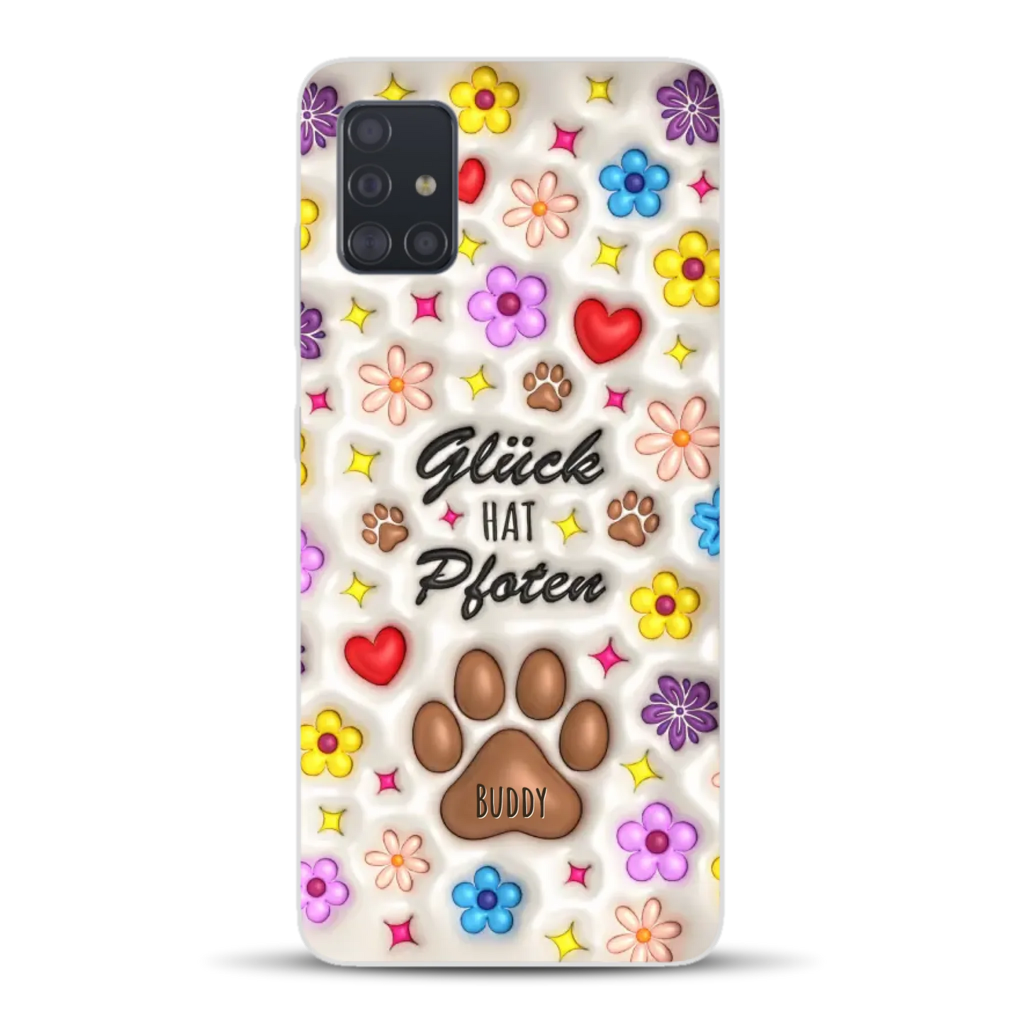 Glück hat Pfoten - Individuelle Handyhülle für Samsung