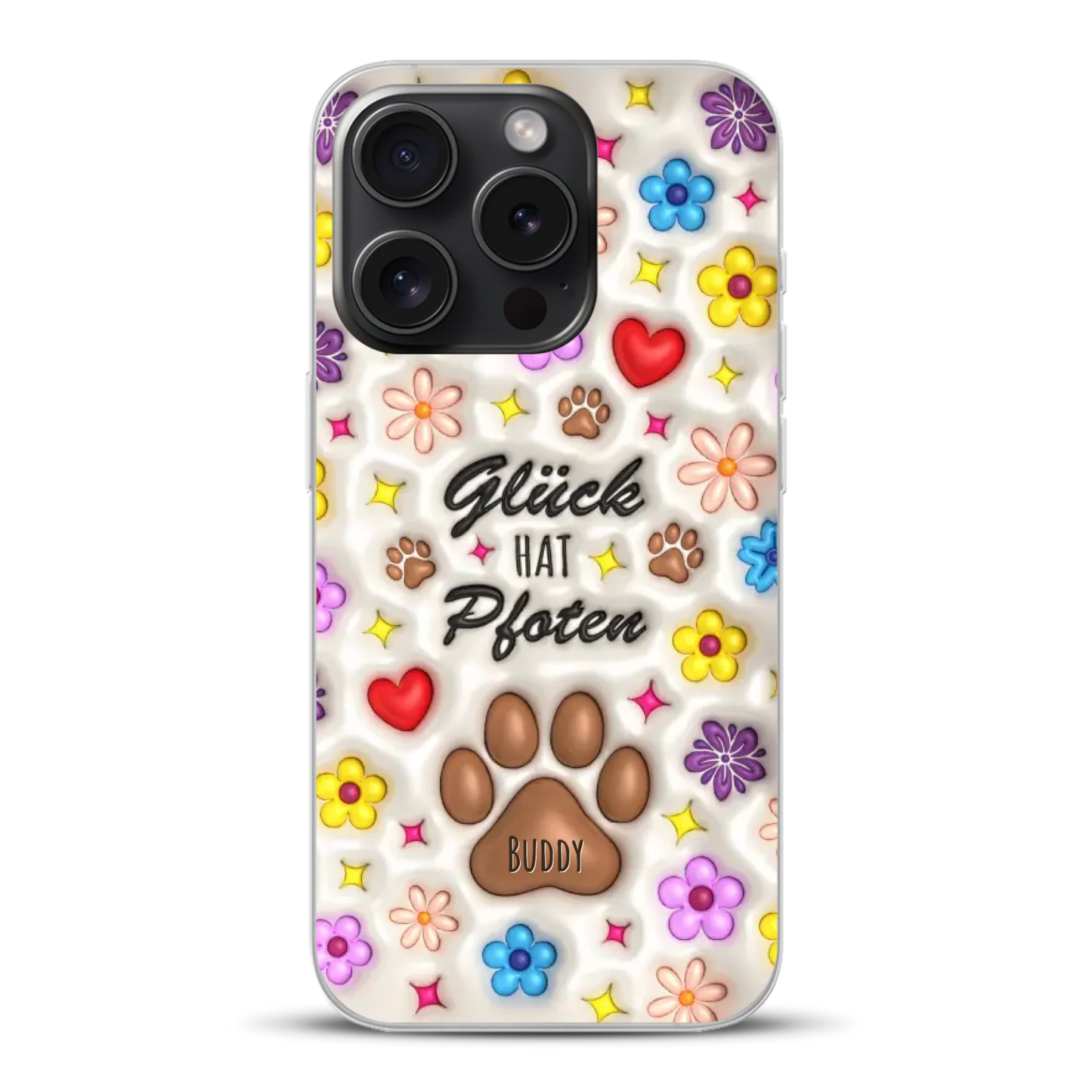 Glück hat Pfoten - Individuelle Handyhülle für iPhone