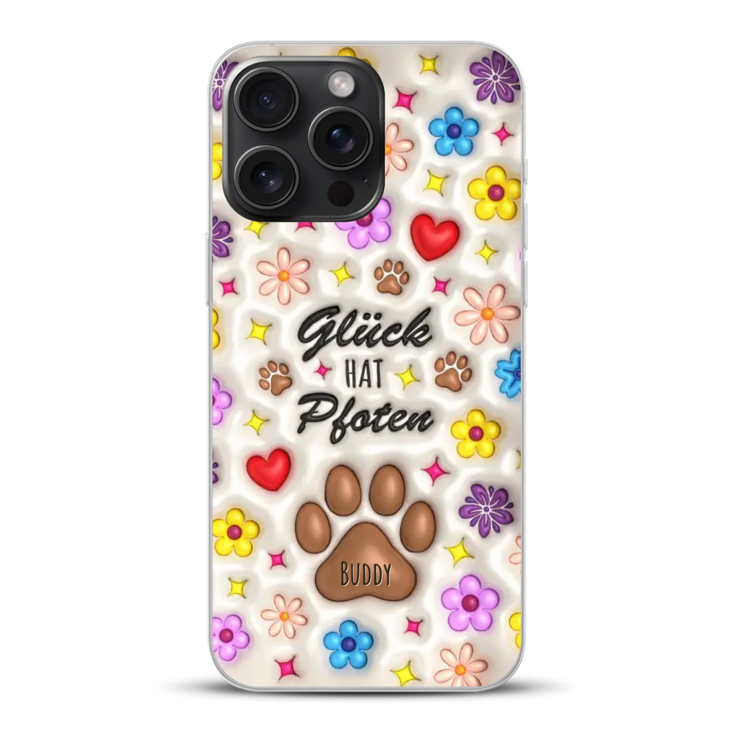 Glück hat Pfoten - Individuelle Handyhülle für iPhone