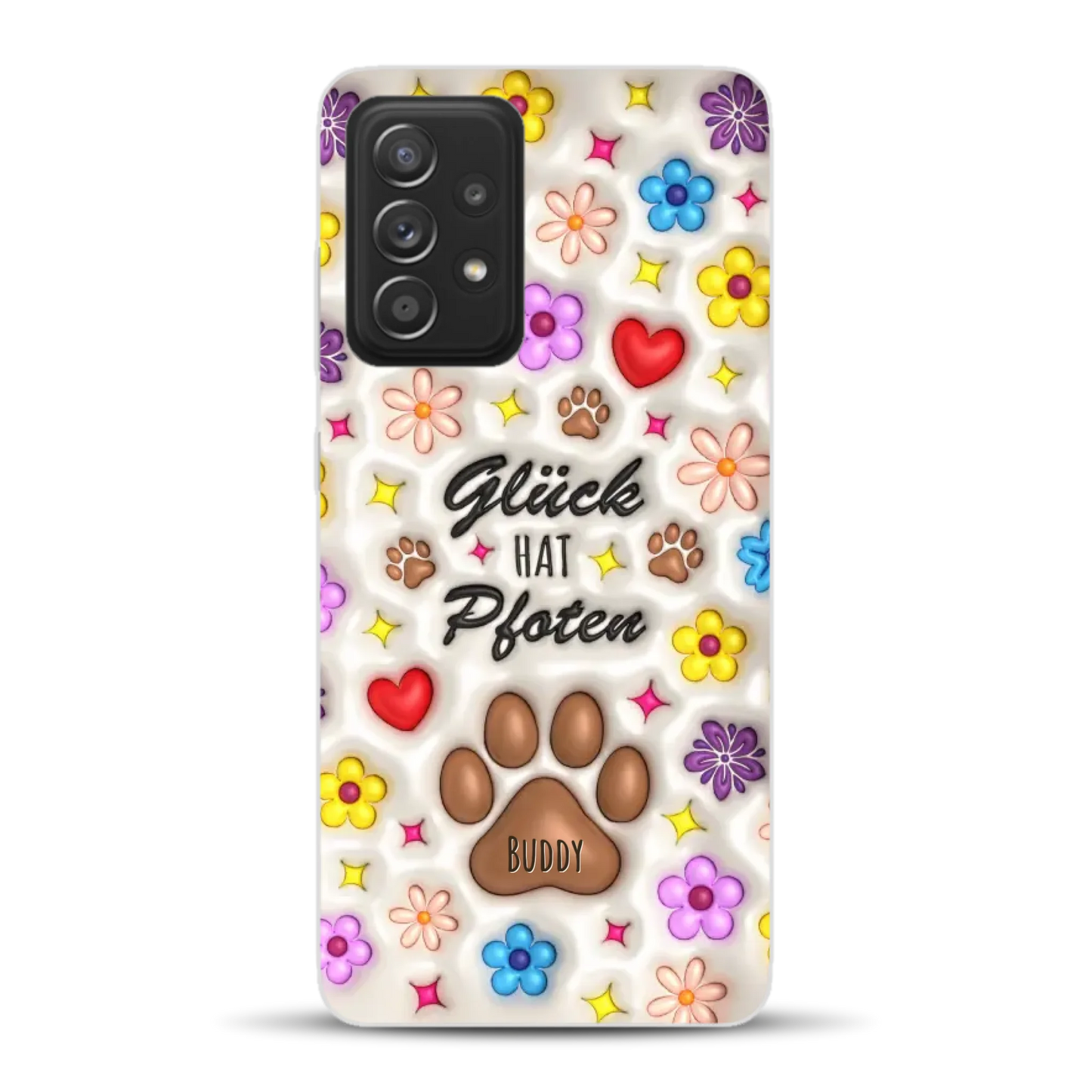 Glück hat Pfoten - Individuelle Handyhülle für Samsung