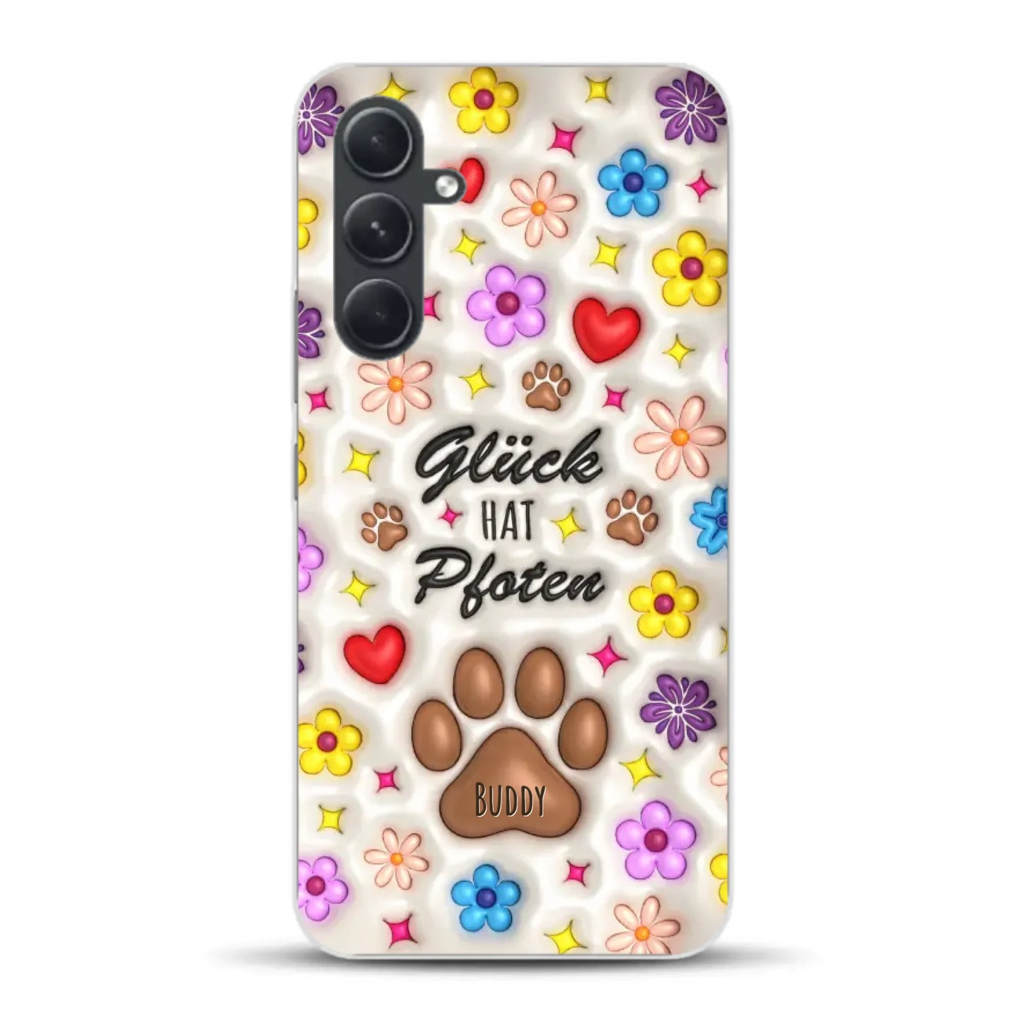 Glück hat Pfoten - Individuelle Handyhülle für Samsung