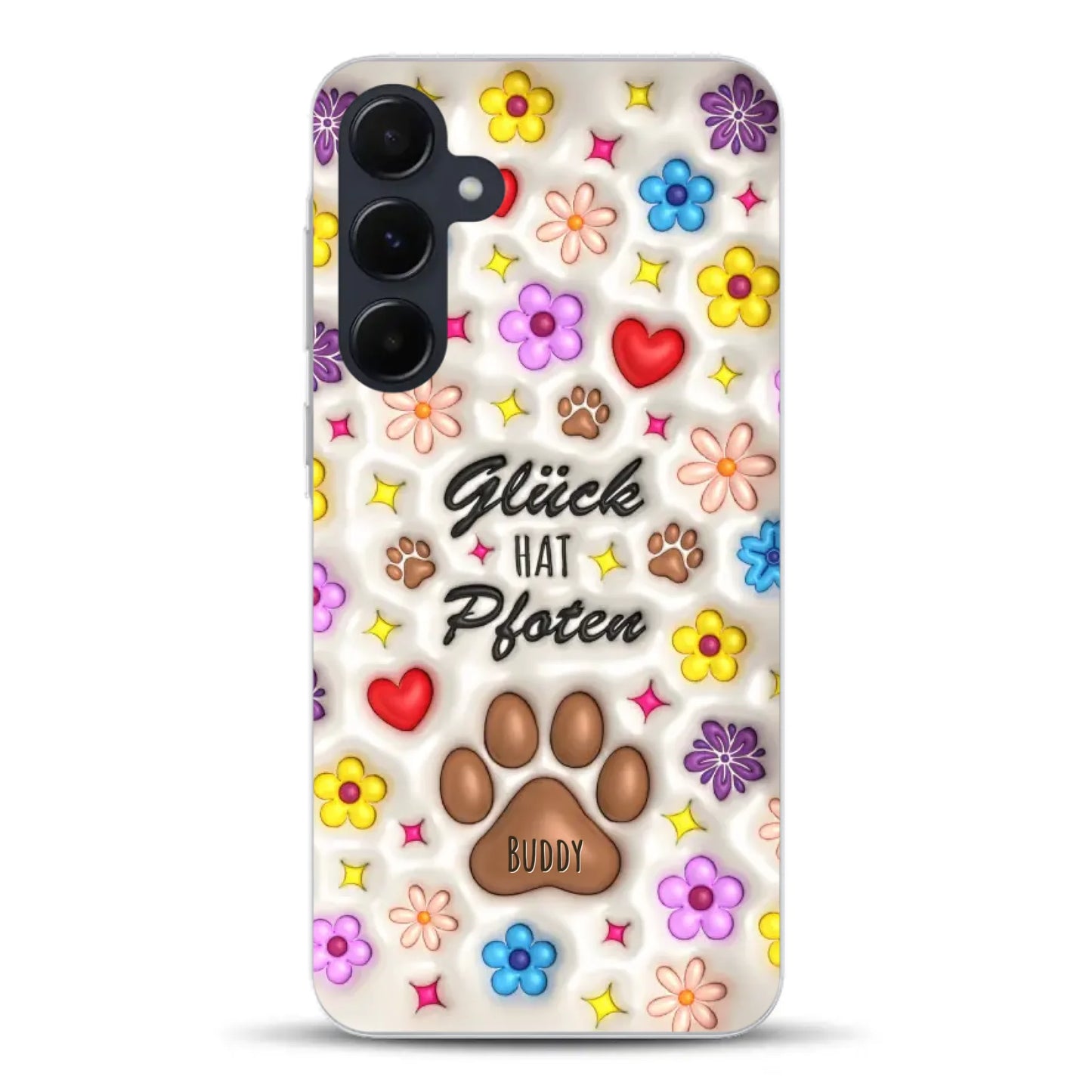 Glück hat Pfoten - Individuelle Handyhülle für Samsung