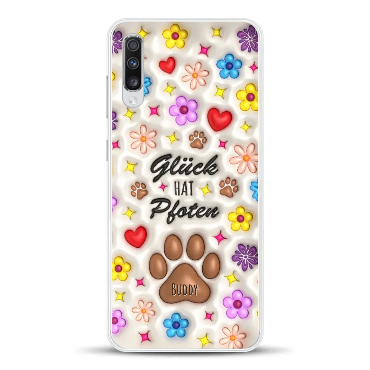 Glück hat Pfoten - Individuelle Handyhülle für Samsung