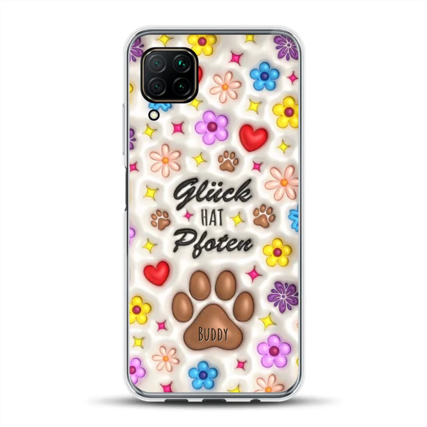 Glück hat Pfoten - Individuelle Handyhülle für Huawei