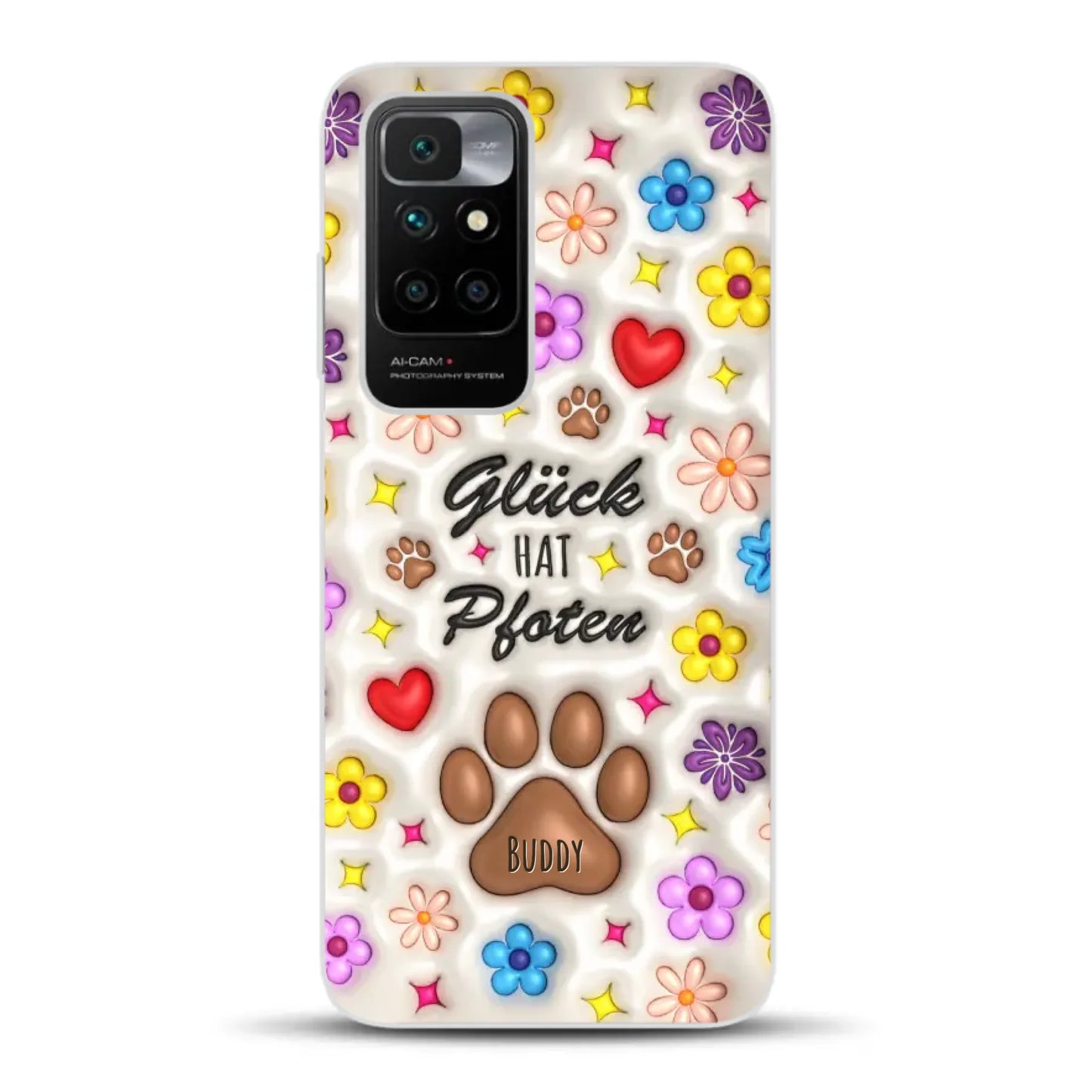 Glück hat Pfoten - Individuelle Handyhülle für Xiaomi