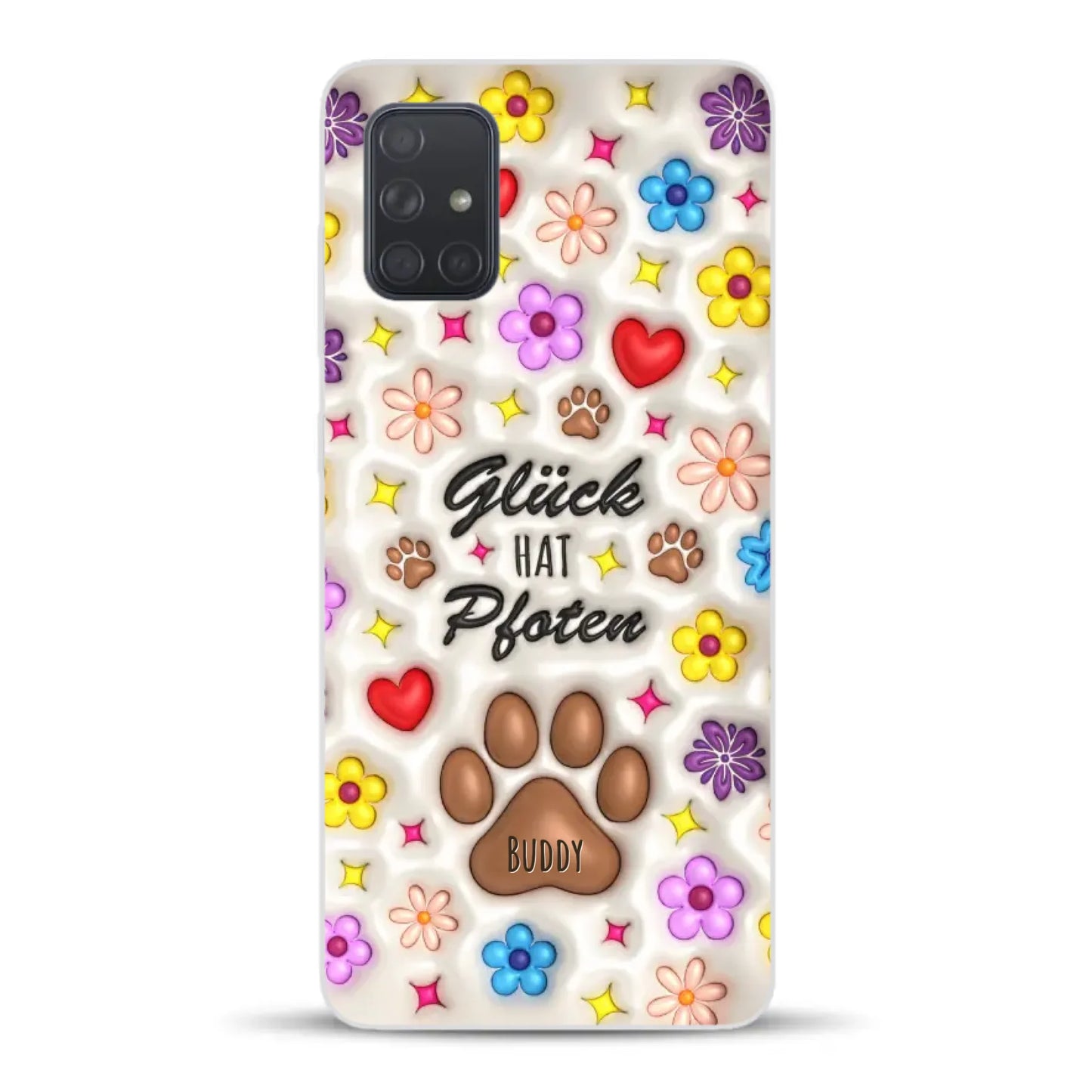 Glück hat Pfoten - Individuelle Handyhülle für Samsung
