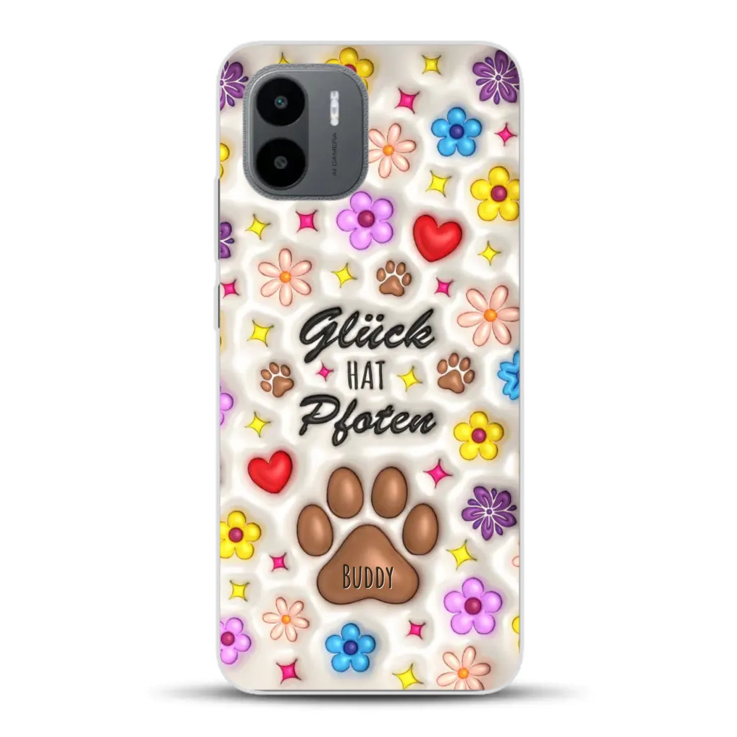 Glück hat Pfoten - Individuelle Handyhülle für Xiaomi