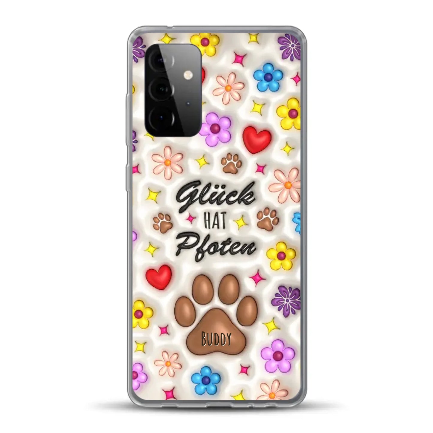 Glück hat Pfoten - Individuelle Handyhülle für Samsung