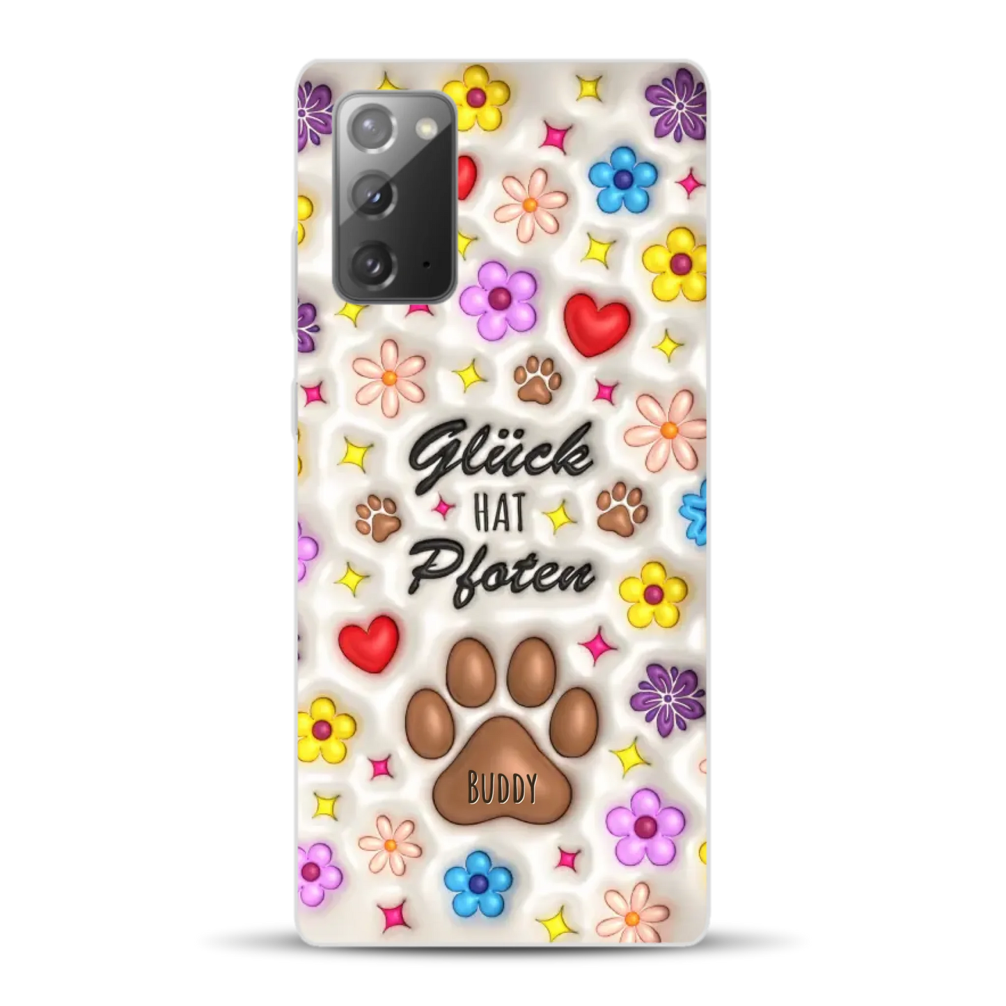Glück hat Pfoten - Individuelle Handyhülle für Samsung