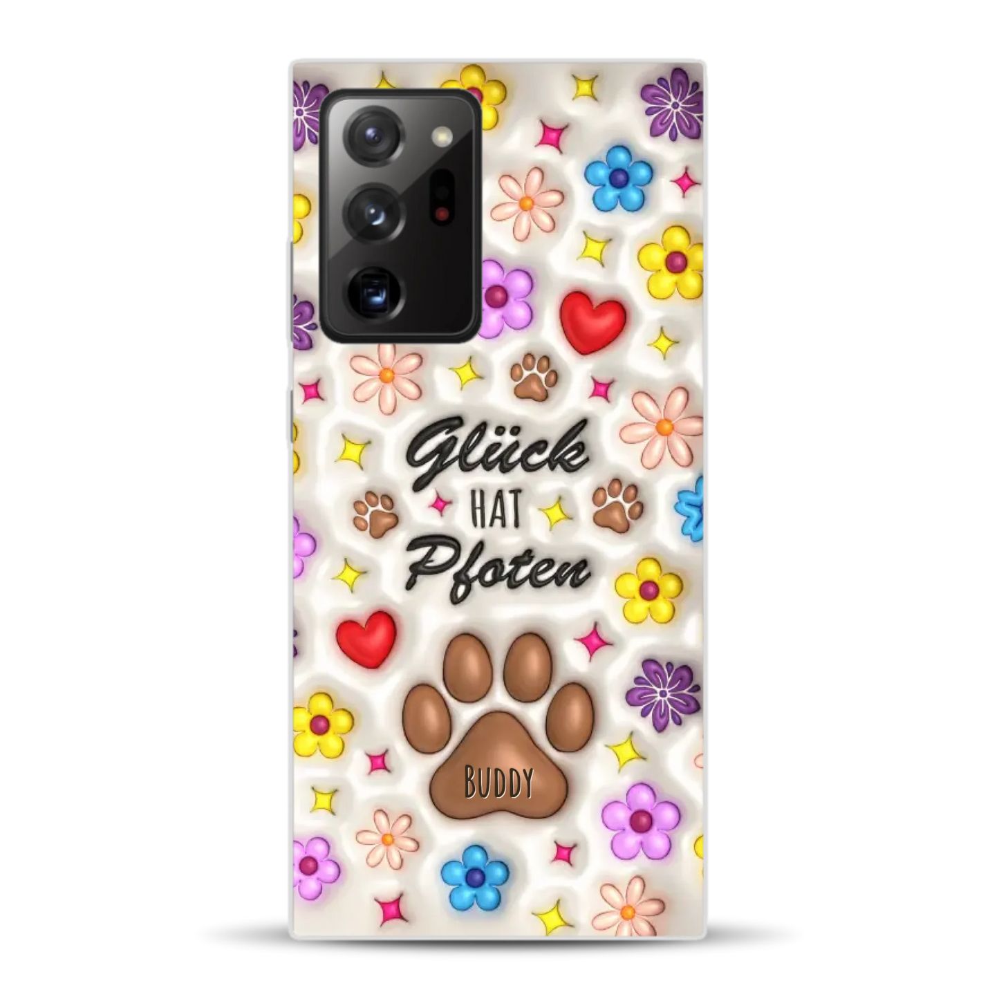 Glück hat Pfoten - Individuelle Handyhülle für Samsung