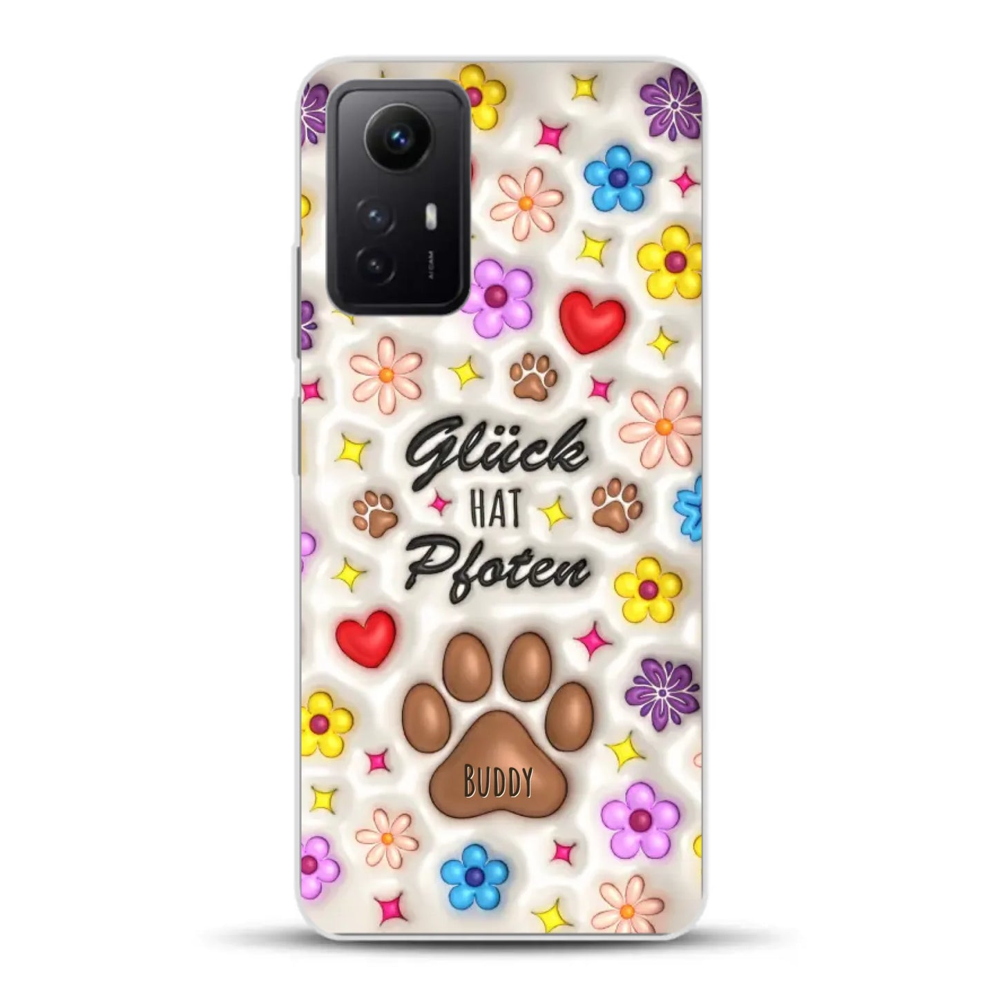 Glück hat Pfoten - Individuelle Handyhülle für Xiaomi