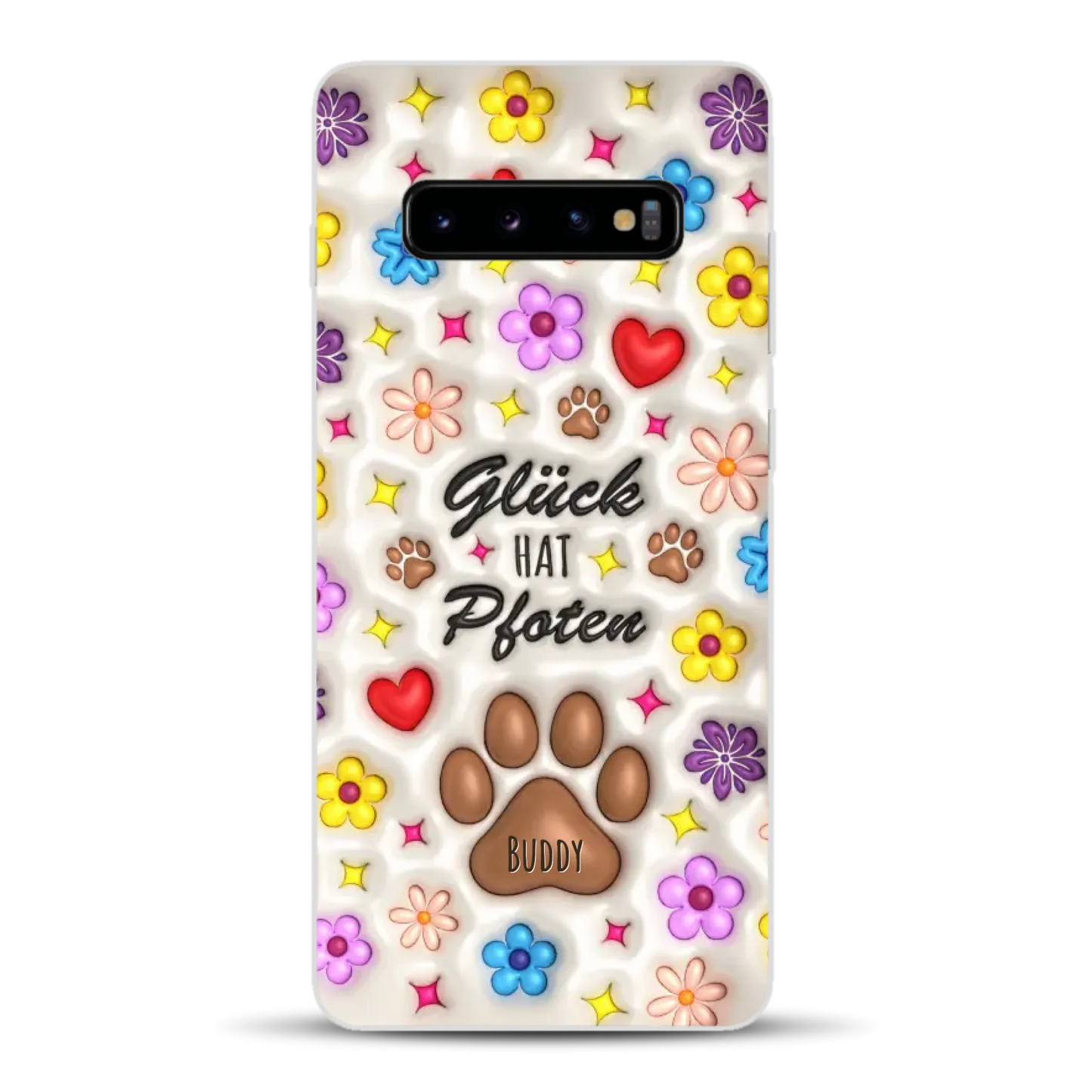 Glück hat Pfoten - Individuelle Handyhülle für Samsung