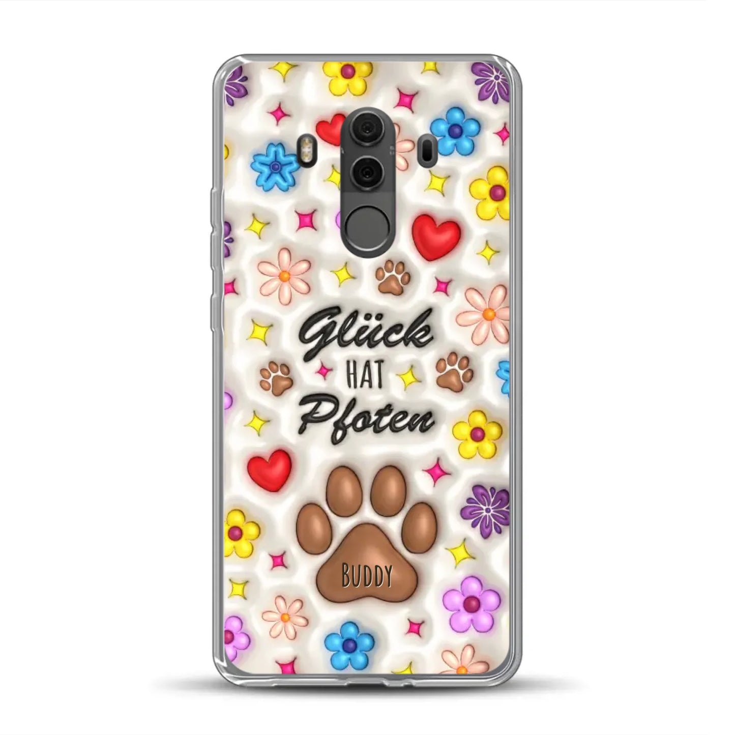 Glück hat Pfoten - Individuelle Handyhülle für Huawei