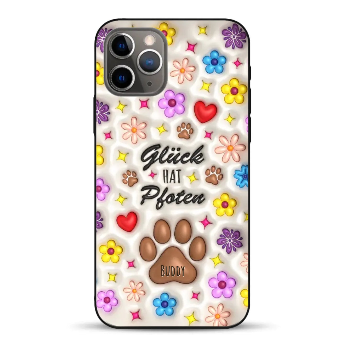Glück hat Pfoten - Individuelle Handyhülle für iPhone