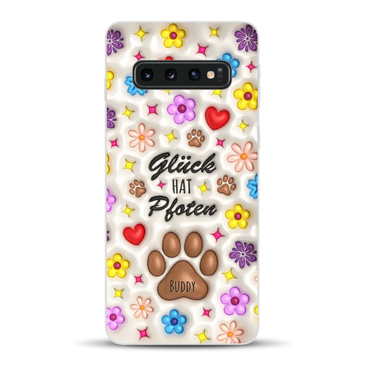 Glück hat Pfoten - Individuelle Handyhülle für Samsung