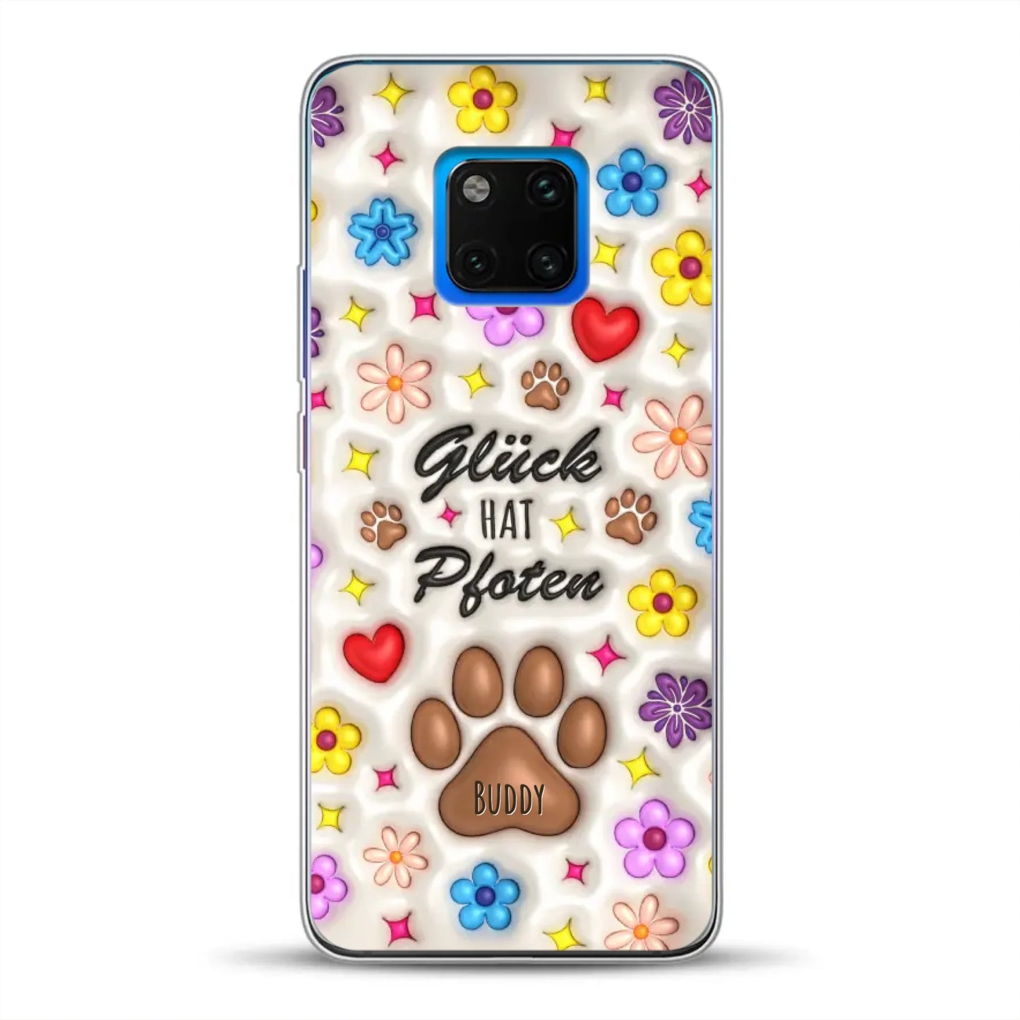 Glück hat Pfoten - Individuelle Handyhülle für Huawei