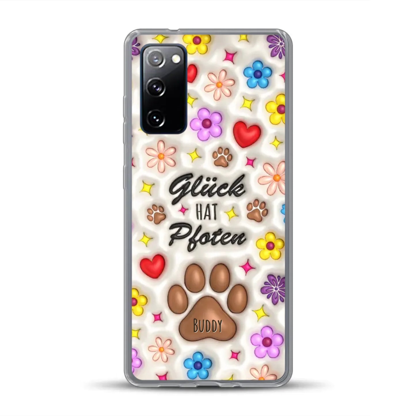 Glück hat Pfoten - Individuelle Handyhülle für Samsung