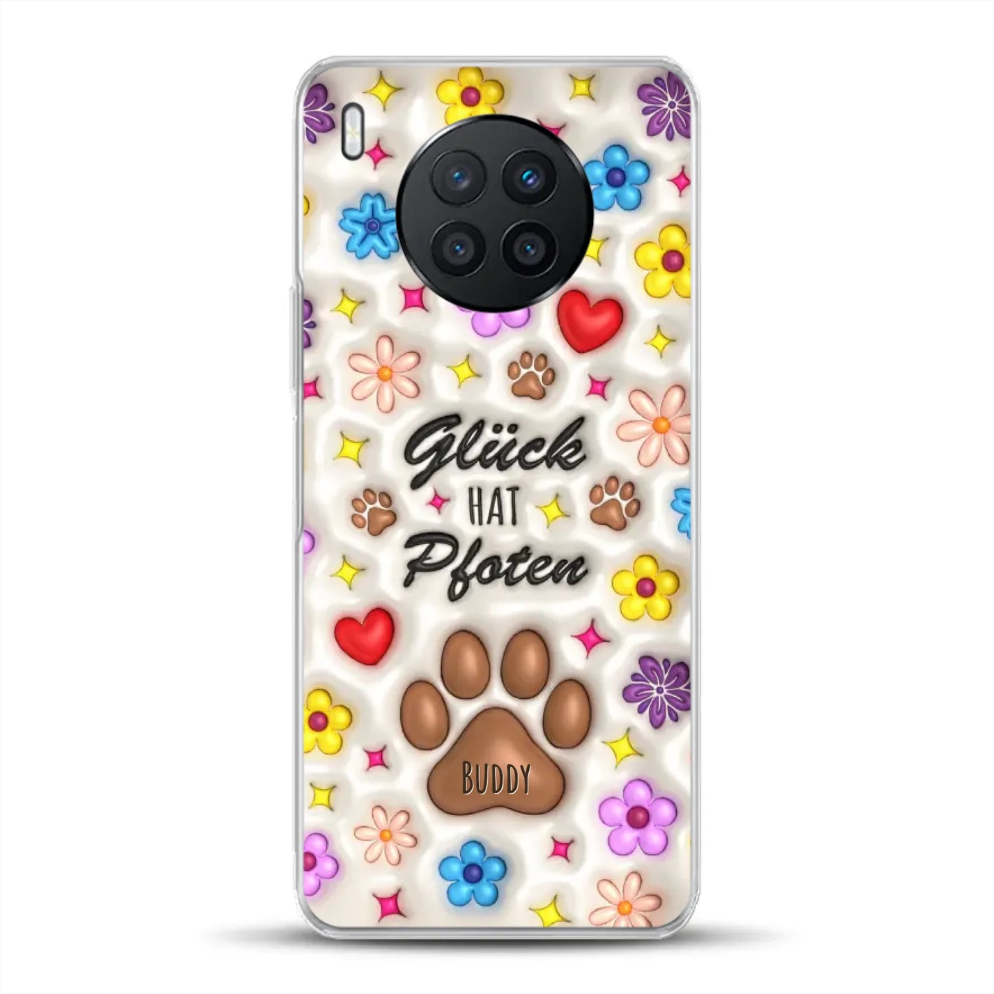 Glück hat Pfoten - Individuelle Handyhülle für Huawei