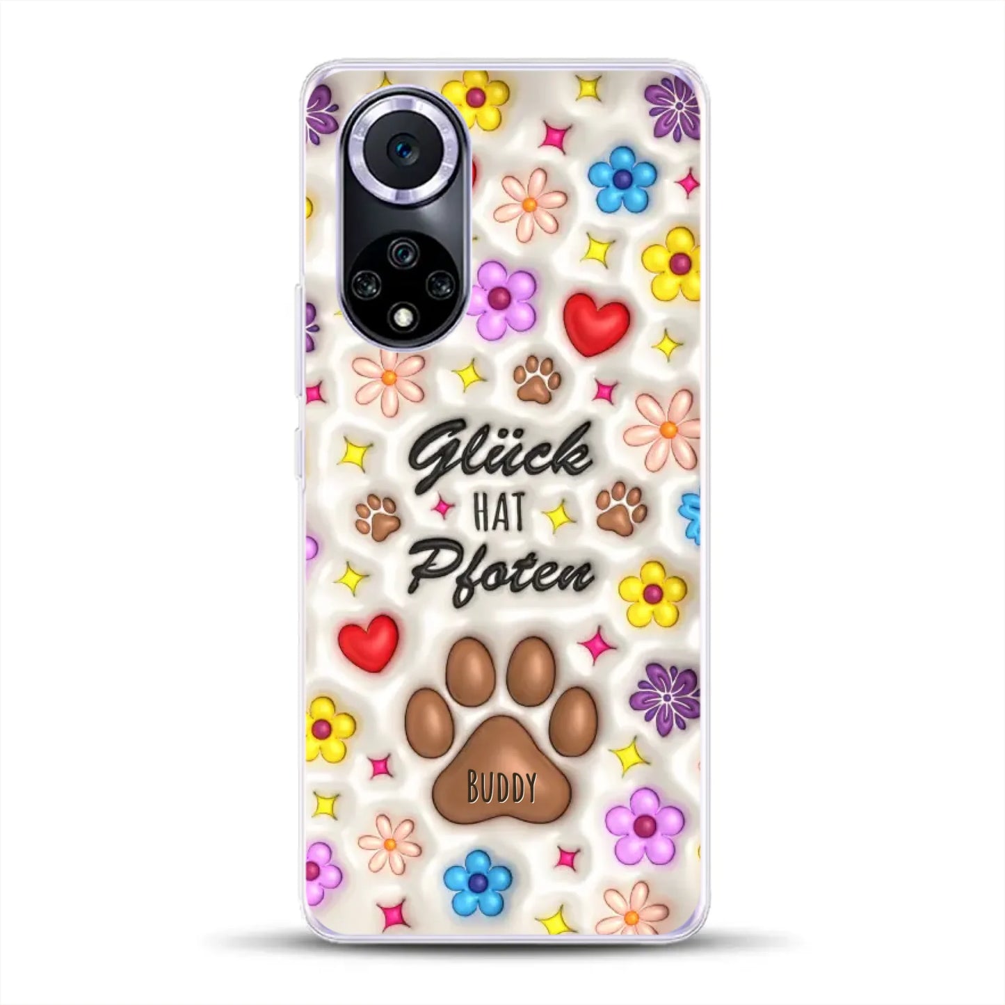 Glück hat Pfoten - Individuelle Handyhülle für Huawei