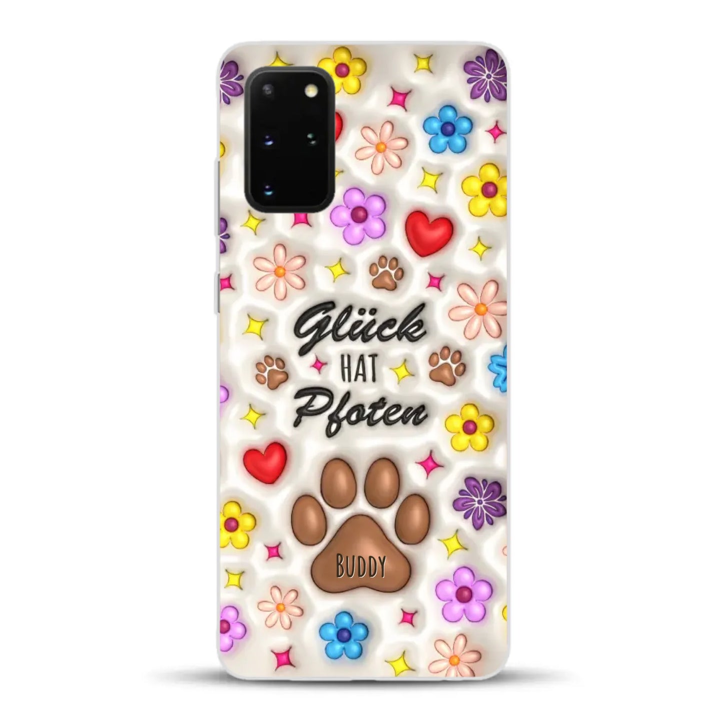 Glück hat Pfoten - Individuelle Handyhülle für Samsung