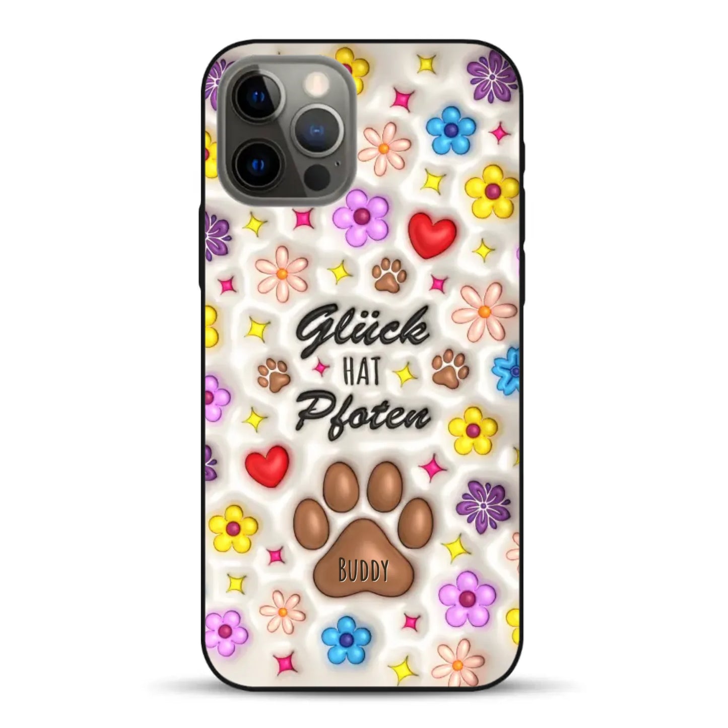Glück hat Pfoten - Individuelle Handyhülle für iPhone