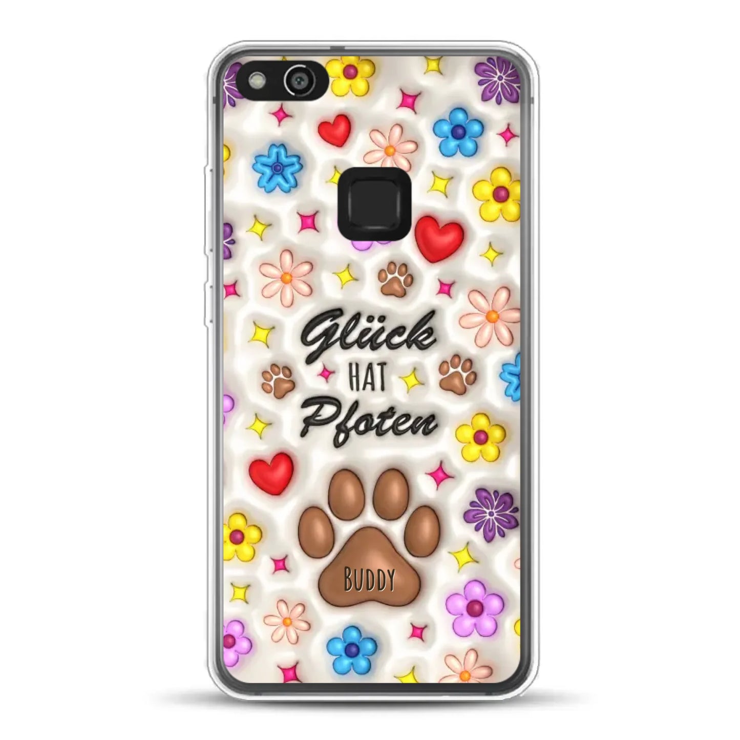 Glück hat Pfoten - Individuelle Handyhülle für Huawei