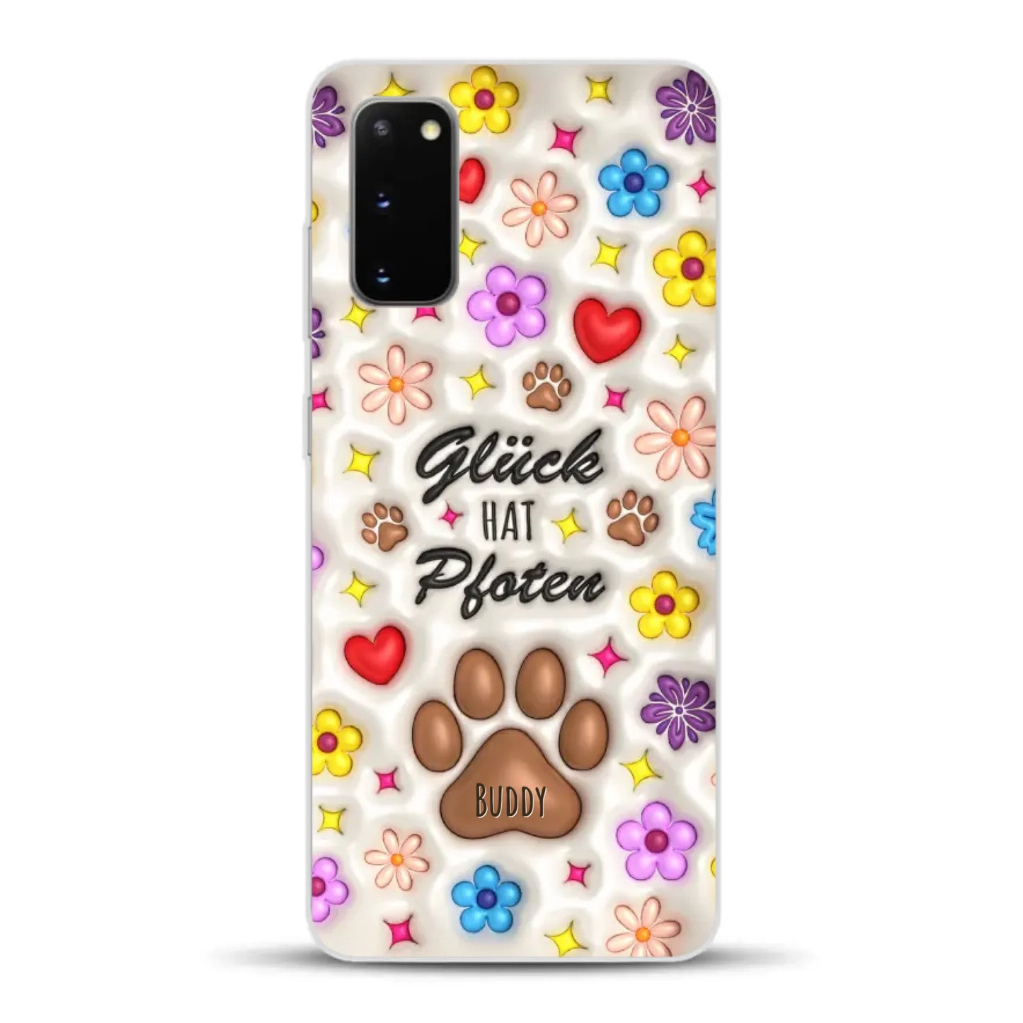 Glück hat Pfoten - Individuelle Handyhülle für Samsung